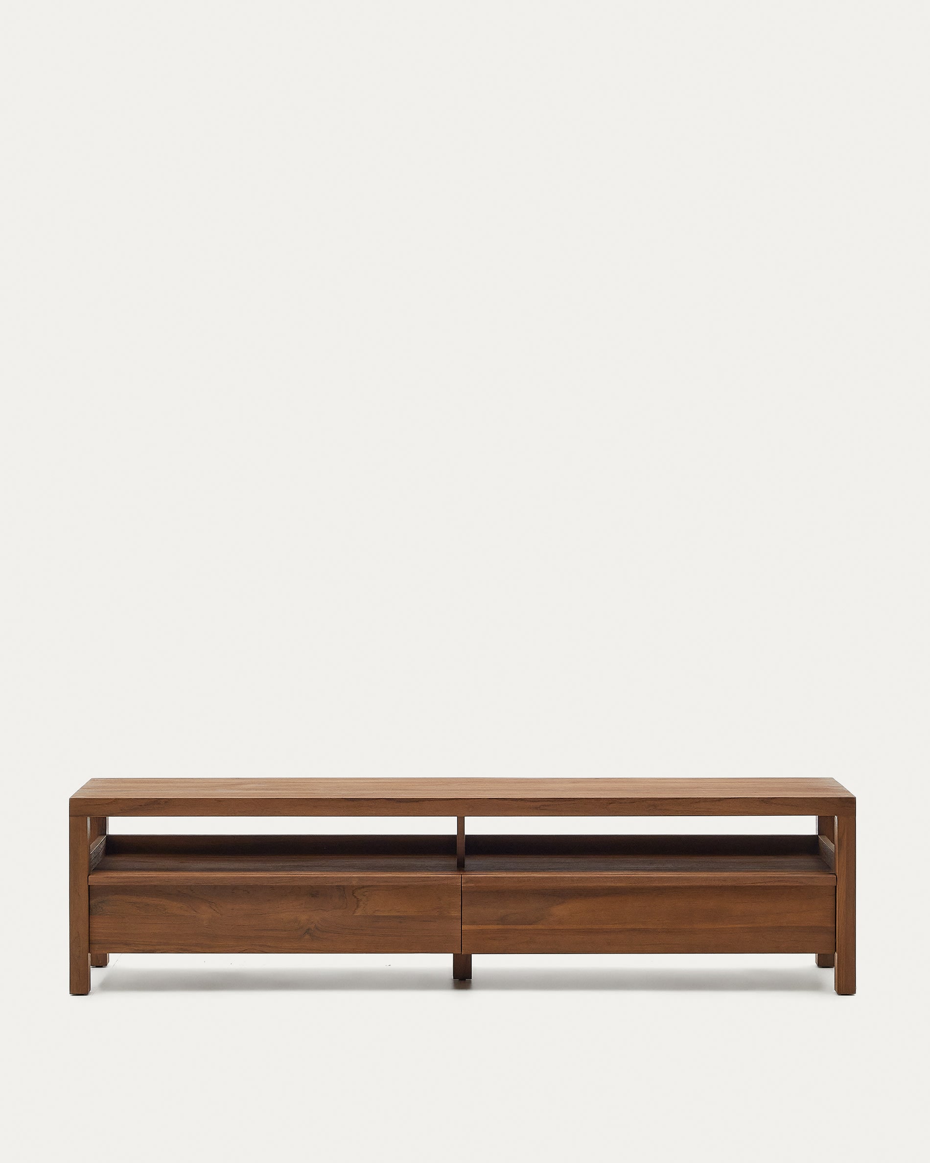 Sashi TV-Möbel aus massivem Teakholz 200 x 40 cm in Braun präsentiert im Onlineshop von KAQTU Design AG. Sideboard ist von Kave Home