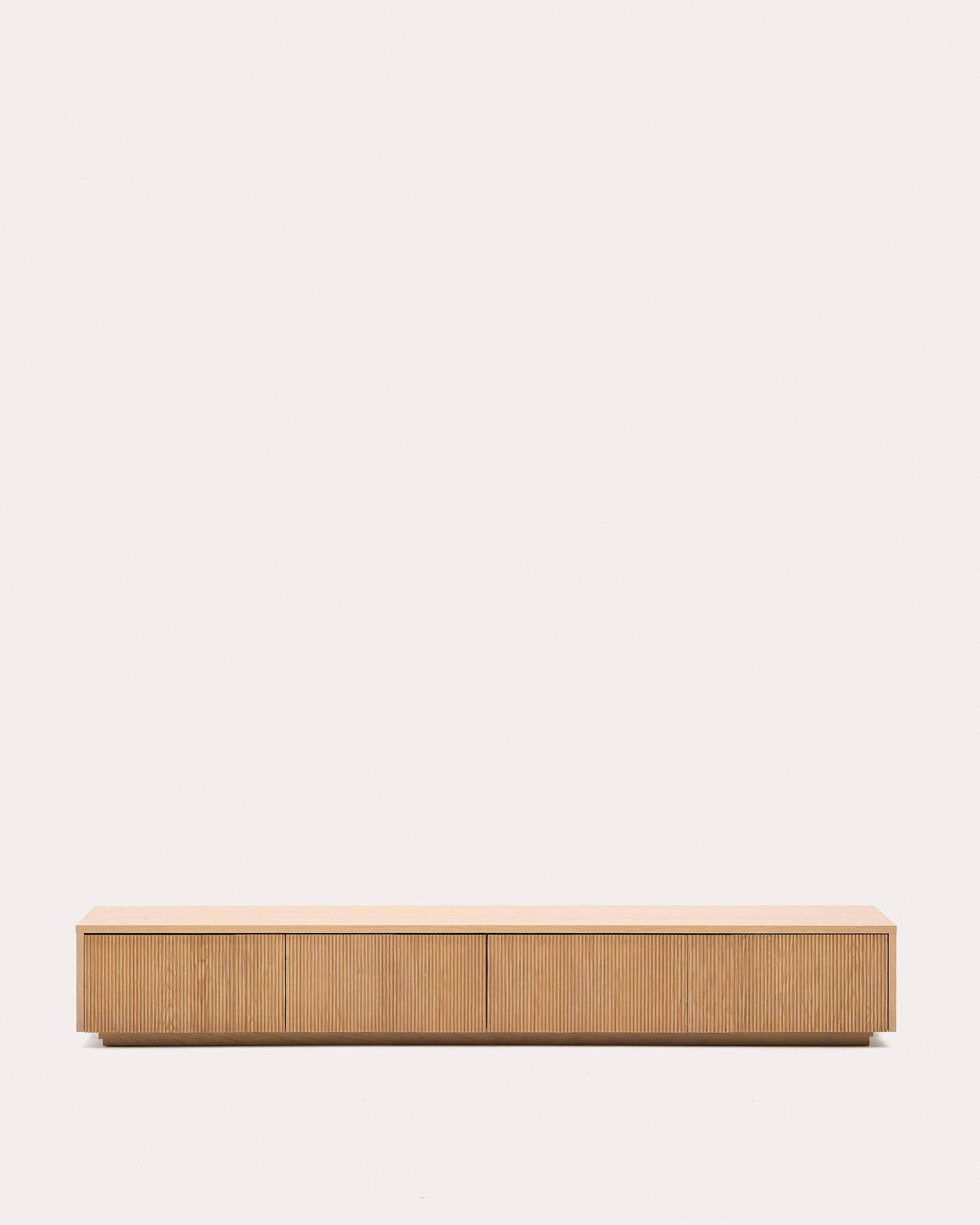 TV-Möbel Helvine 4 Schubladen 200 x 40 cm FSC 100% in Natur präsentiert im Onlineshop von KAQTU Design AG. Sideboard ist von Kave Home