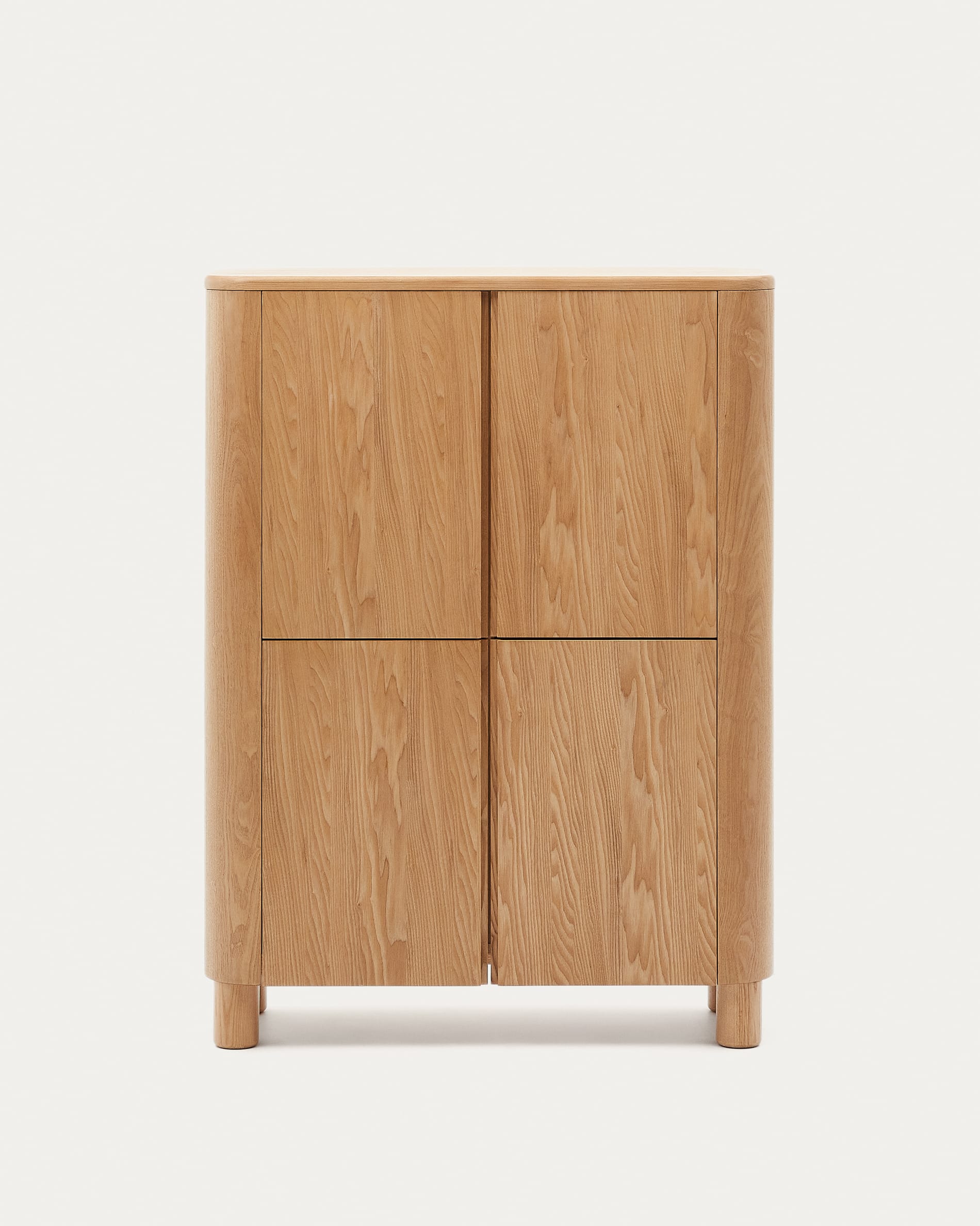 Salaya Highboard aus Eschenfurnierholz 100 x 134 cm in Natur präsentiert im Onlineshop von KAQTU Design AG. High-Sideboard ist von Kave Home