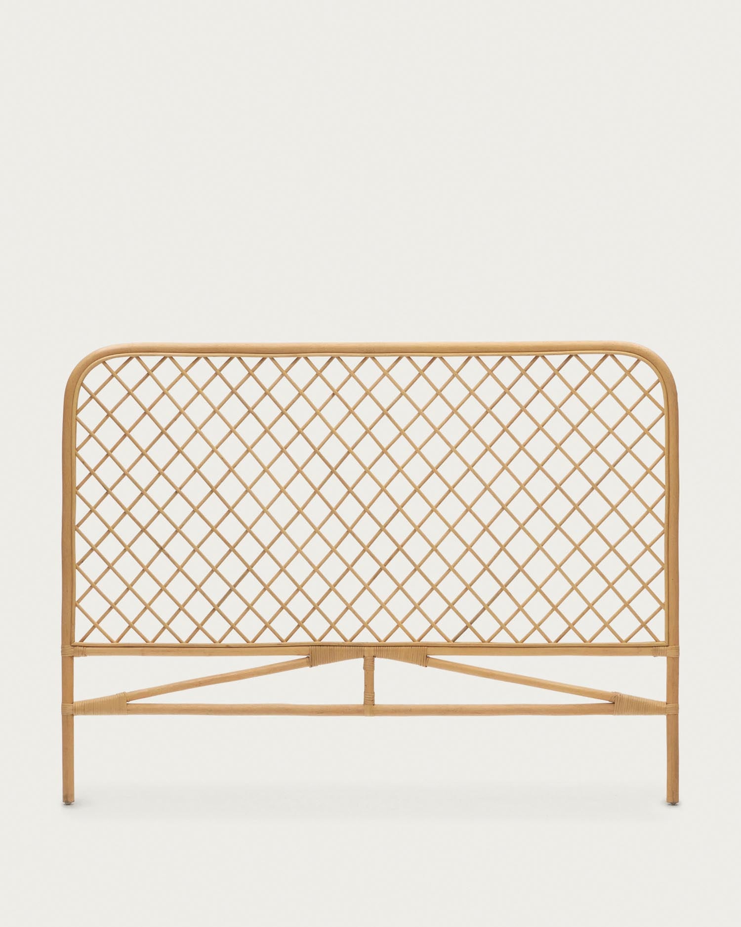 Citlalli Bettkopfteil aus Rattan mit natürlichem Finish für Bett von 150 cm in Braun präsentiert im Onlineshop von KAQTU Design AG. Zubehör Bett ist von Kave Home