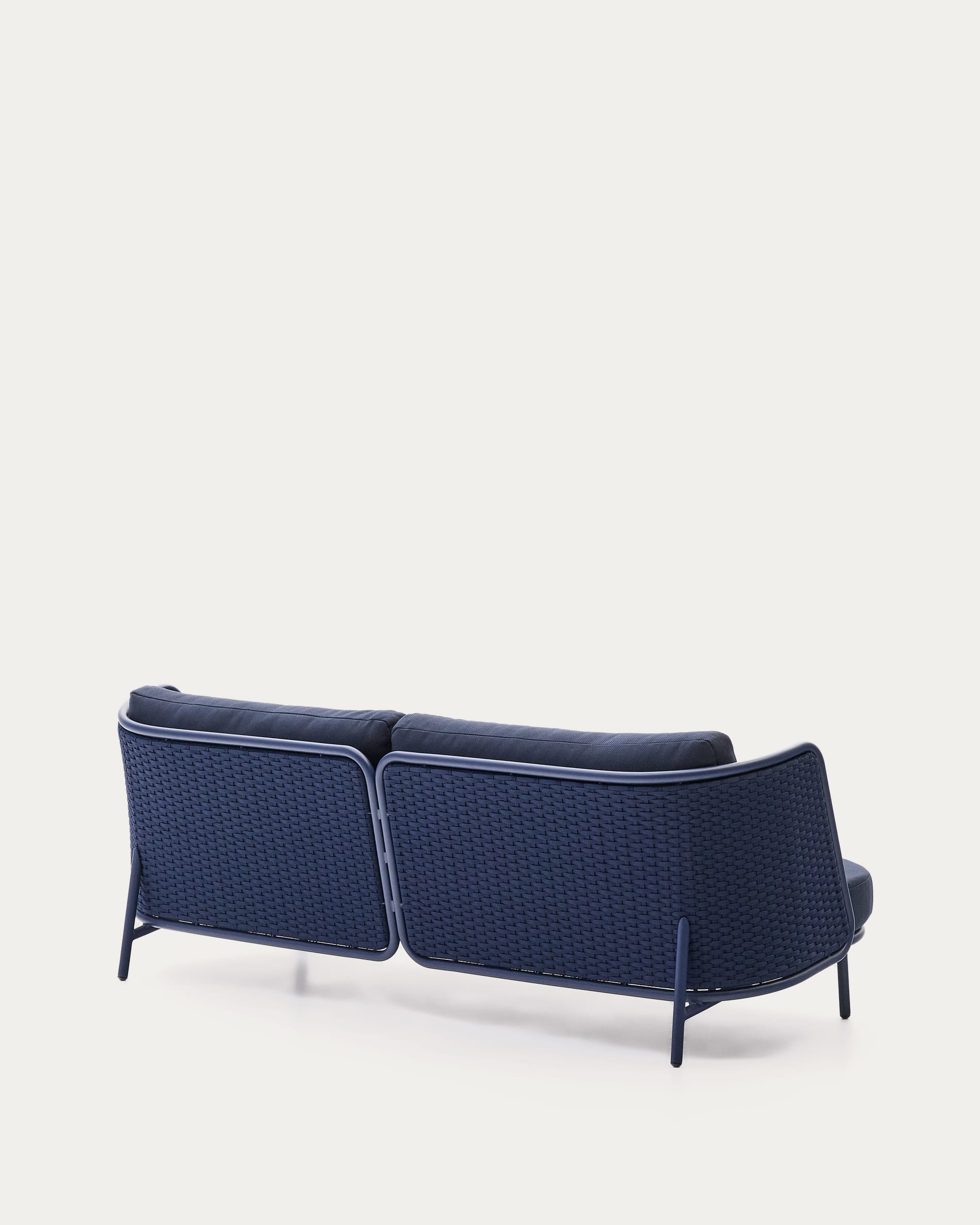 3-Sitzer Outdoor-Sofa Sedalis aus Aluminium und blauem Seil 210 cm in Dunkelblau präsentiert im Onlineshop von KAQTU Design AG. Lounge Sofa ist von Kave Home