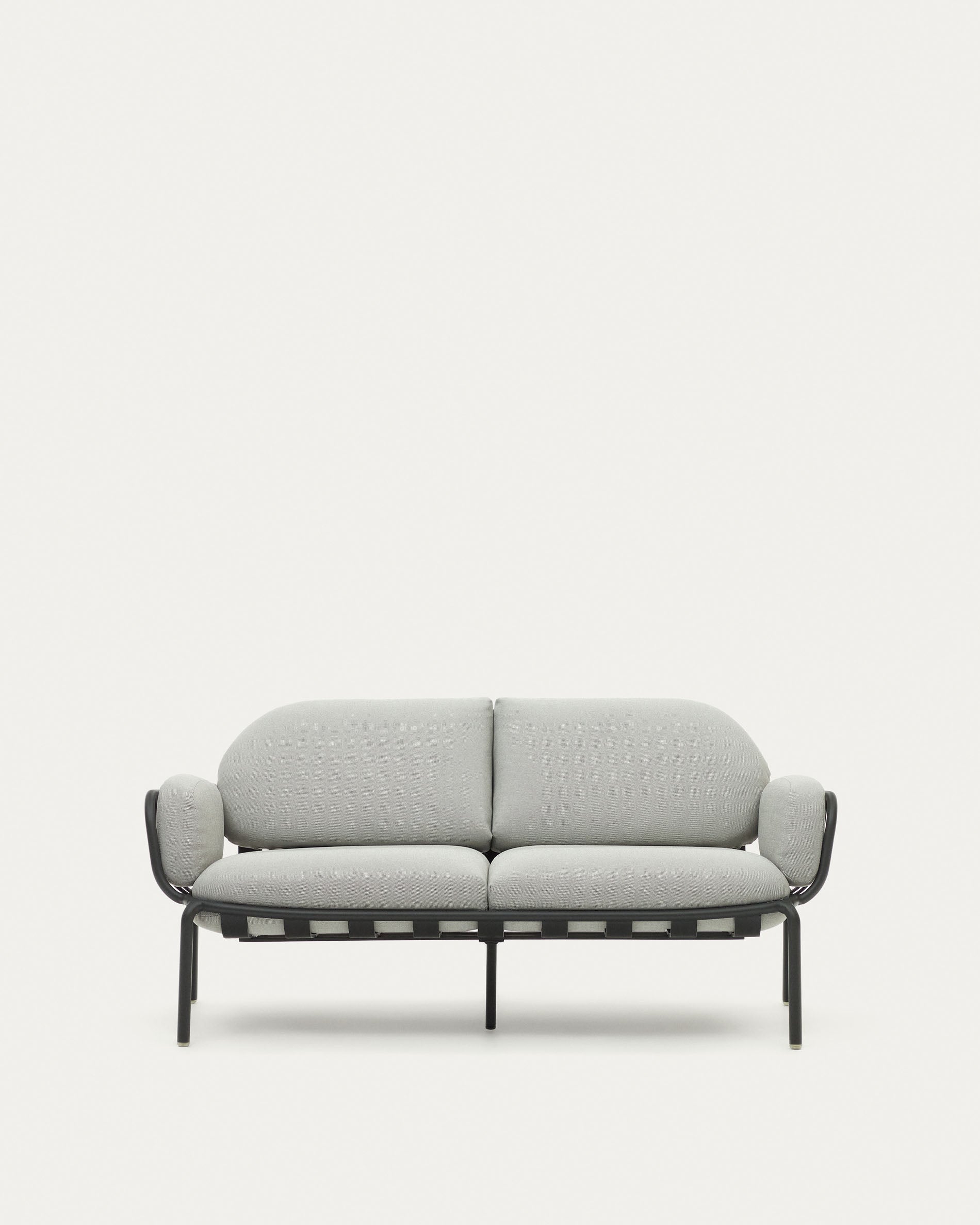 Joncols 2-Sitzer-Gartensofa aus Aluminium mit Finish in Grau 165 cm in Grau präsentiert im Onlineshop von KAQTU Design AG. Lounge Sofa ist von Kave Home