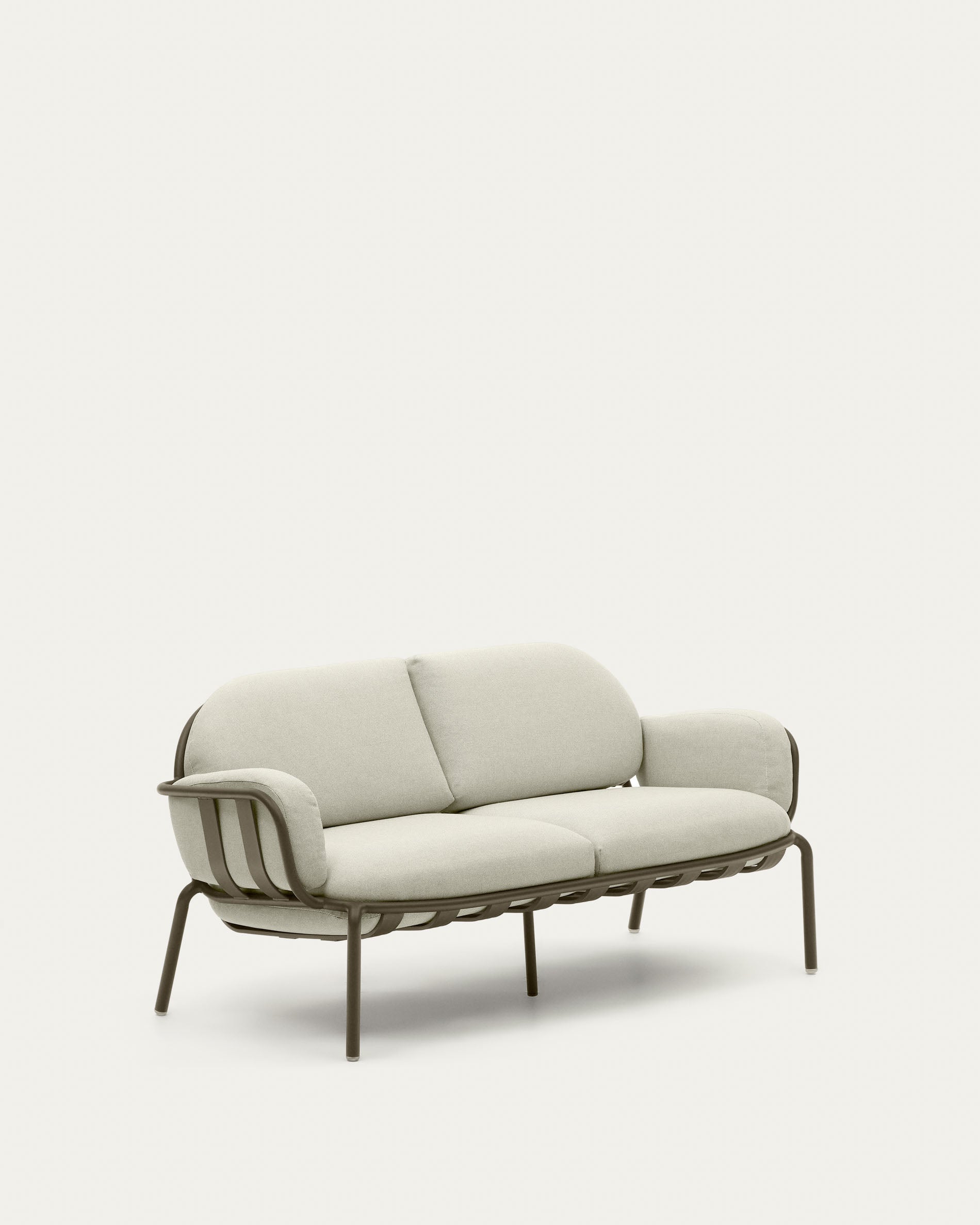 Joncols 2-Sitzer-Gartensofa aus Aluminium mit Finish in Grün 164 cm in Grün präsentiert im Onlineshop von KAQTU Design AG. Lounge Sofa ist von Kave Home