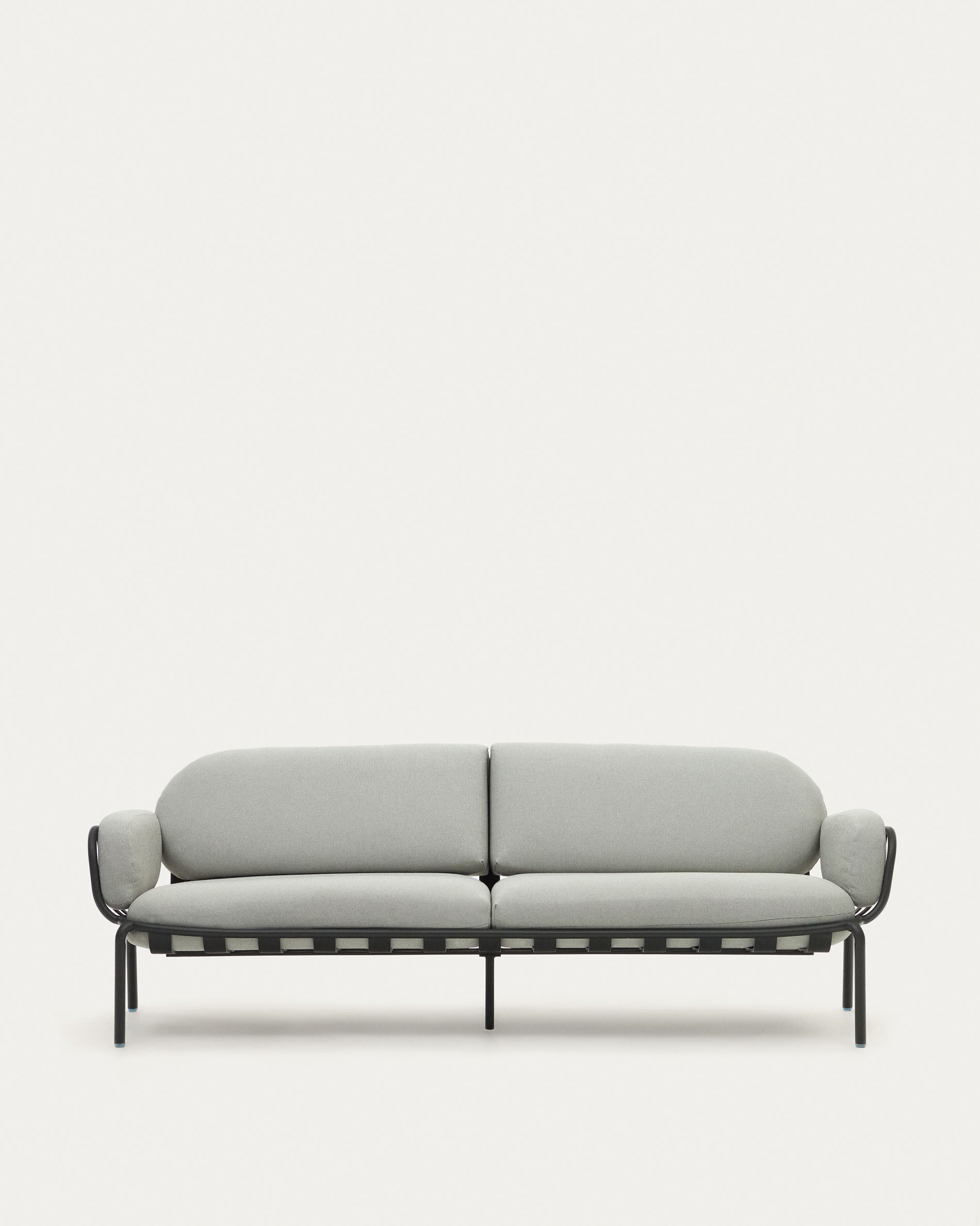 Joncols 3-Sitzer-Gartensofa aus Aluminium mit Finish in Grau 225 cm in Grau präsentiert im Onlineshop von KAQTU Design AG. Lounge Sofa ist von Kave Home