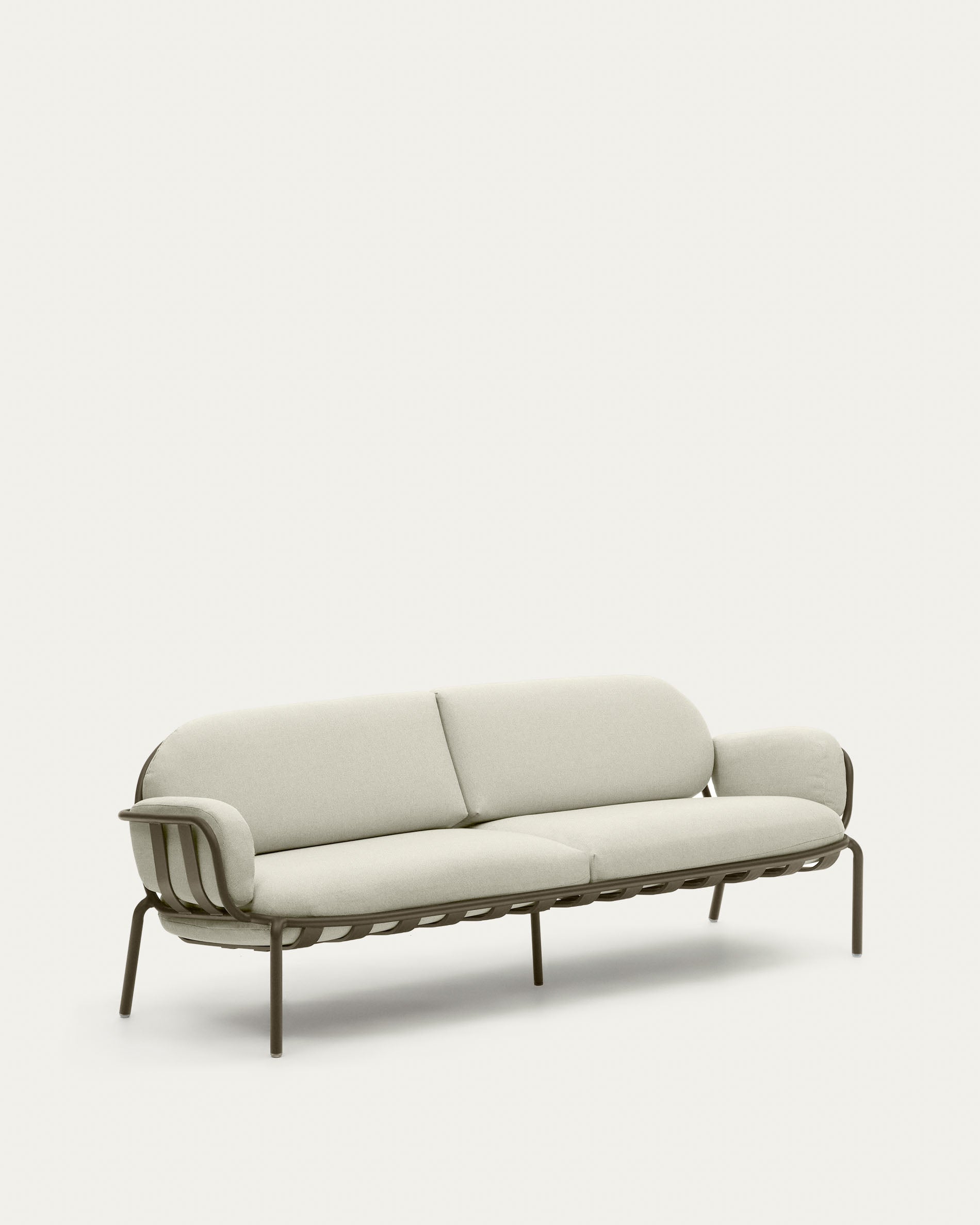 Joncols 3-Sitzer-Gartensofa aus Aluminium mit Finish in Grün 225 cm in Grün präsentiert im Onlineshop von KAQTU Design AG. Lounge Sofa ist von Kave Home