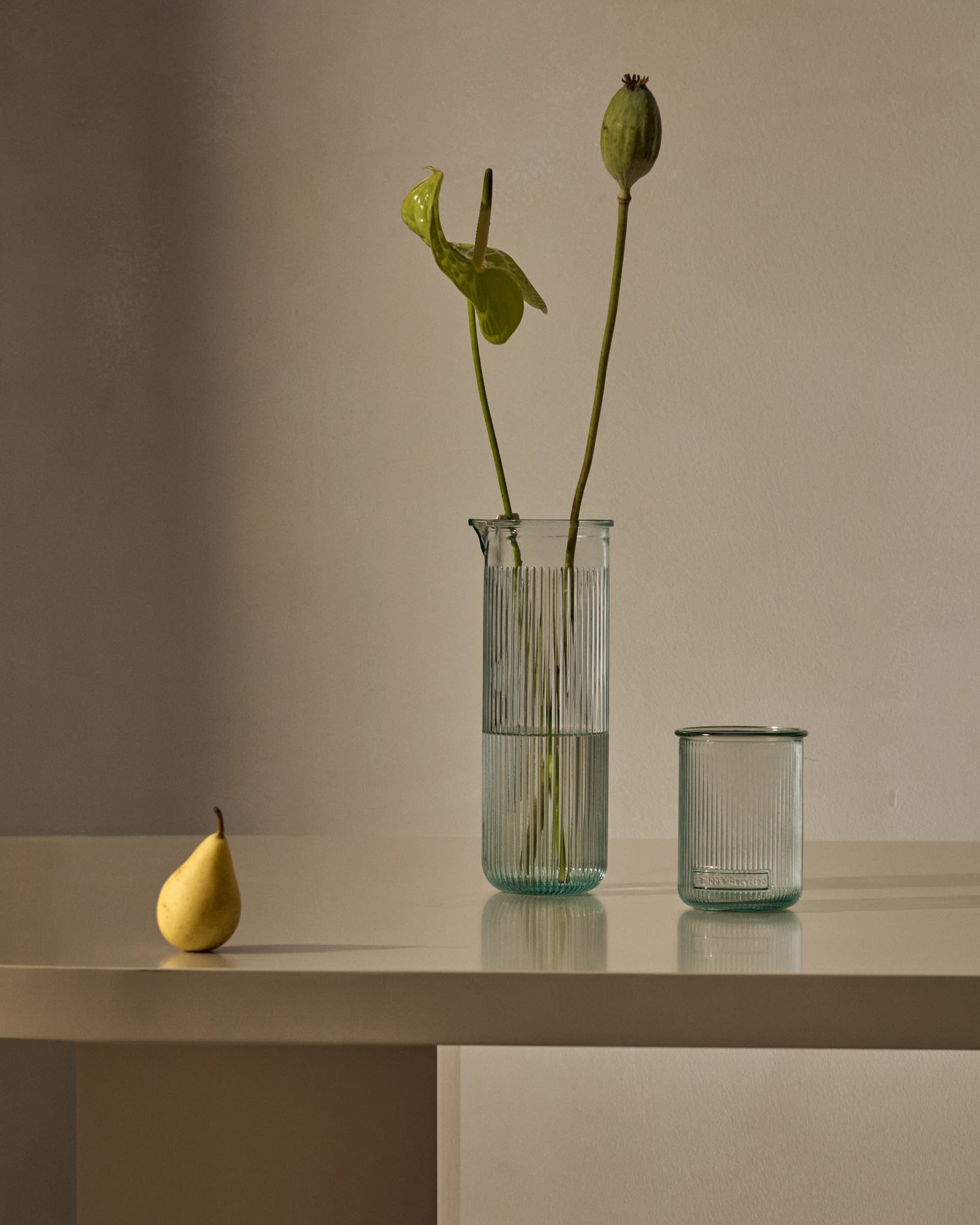 Milma Glas aus transparentem Recyclingglas in Klar präsentiert im Onlineshop von KAQTU Design AG. Glas ist von Kave Home