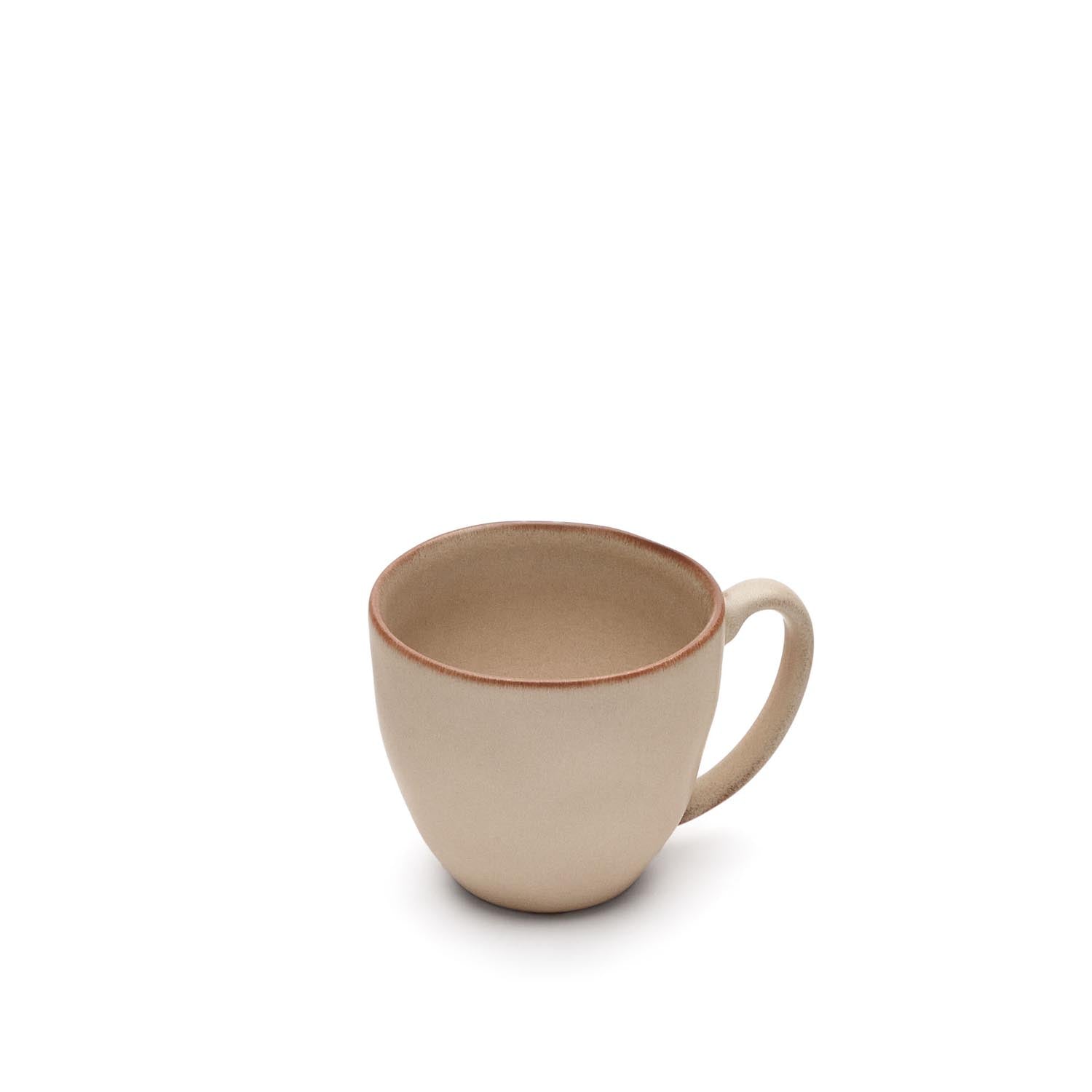 Banyoles Tasse aus Keramik in Braun in Braun präsentiert im Onlineshop von KAQTU Design AG. Tasse ist von Kave Home