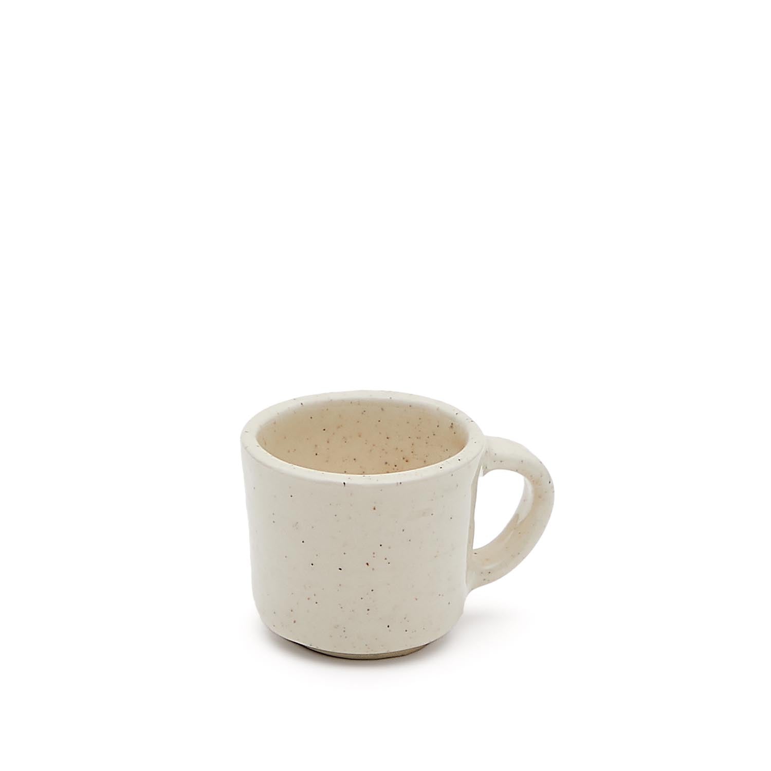 Tasse Setisa aus Keramik in Weiß in Weiß präsentiert im Onlineshop von KAQTU Design AG. Tasse ist von Kave Home