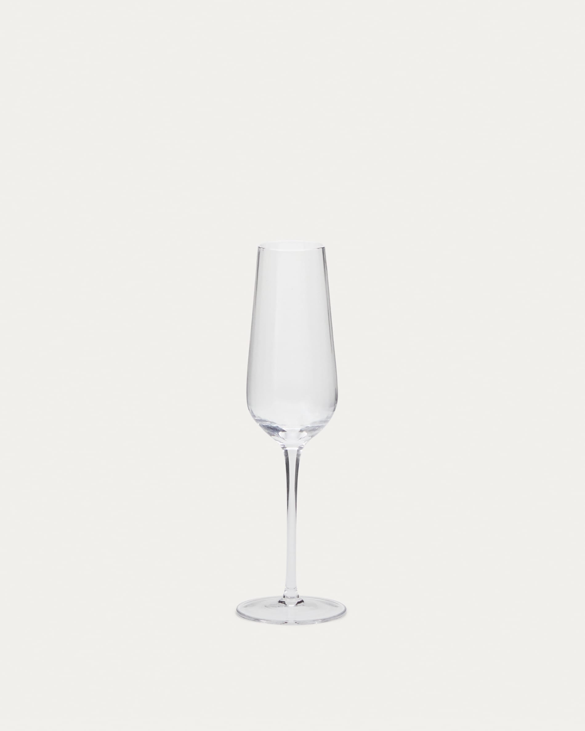 Langes Sektglas Mimba aus transparent 26 cl in Klar präsentiert im Onlineshop von KAQTU Design AG. Wein- & Sektglas ist von Kave Home