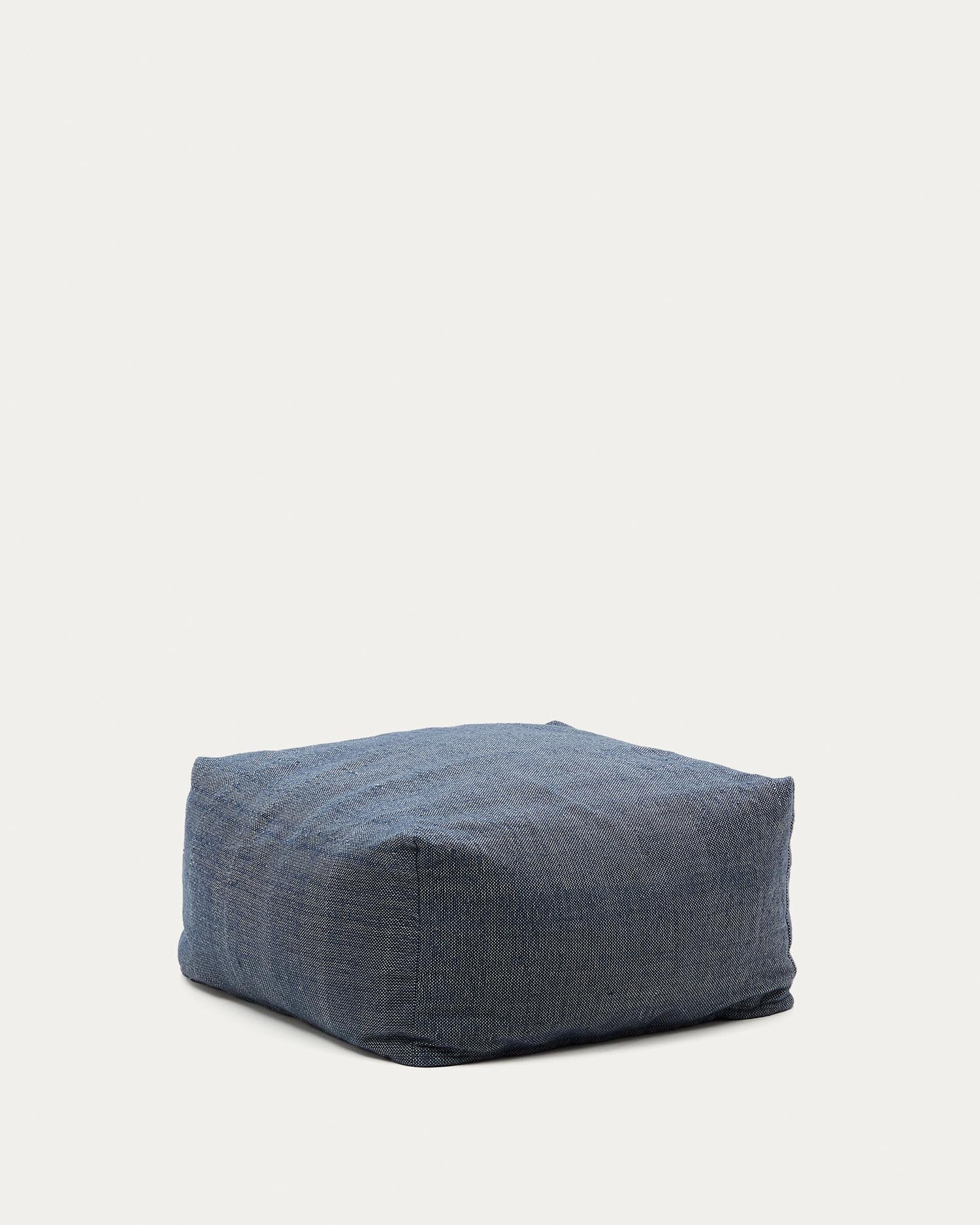 Vedell Pouf 100 % PET blau 60 x 60 cm in Blau präsentiert im Onlineshop von KAQTU Design AG. Pouf ist von Kave Home