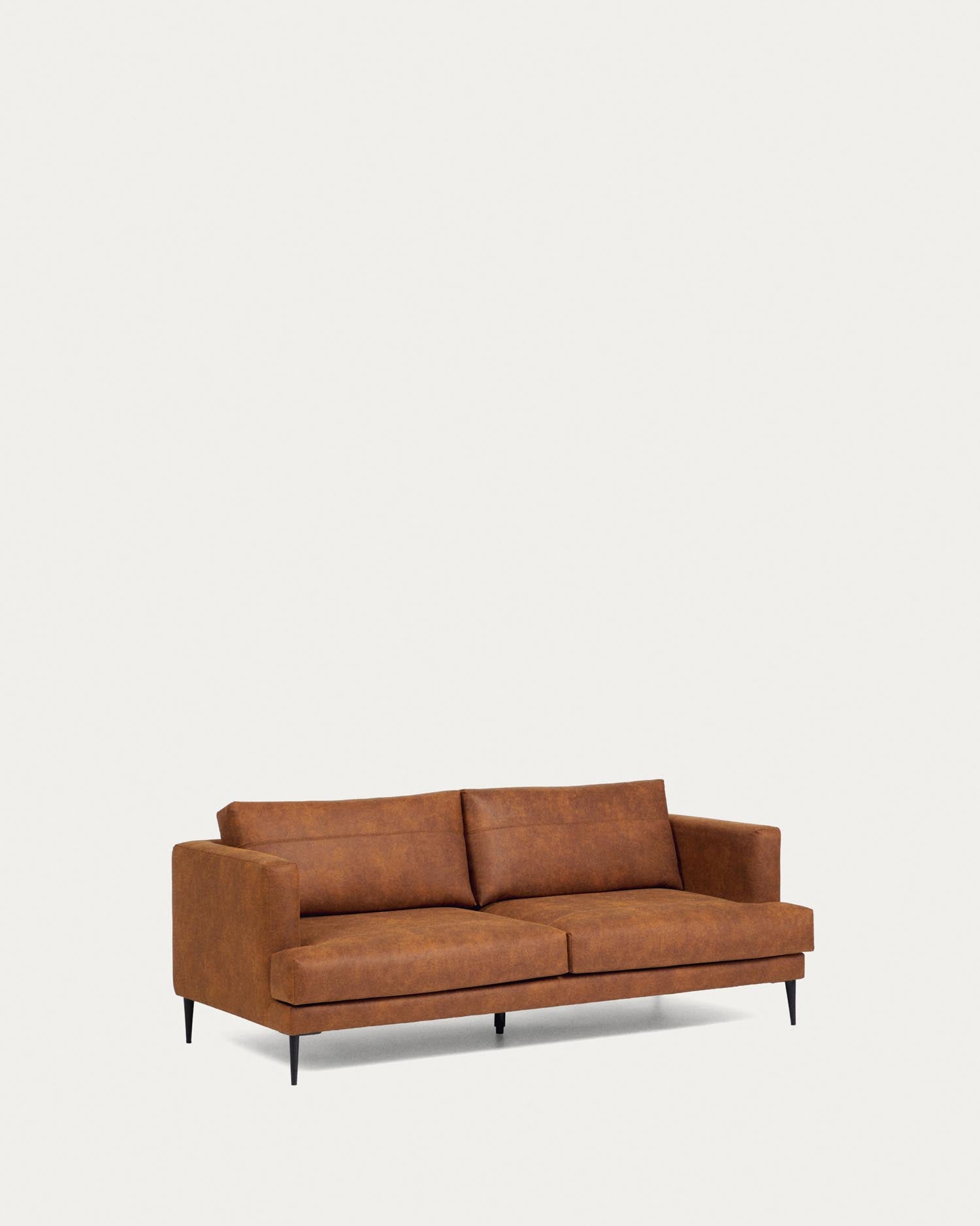 Tanya 2-Sitzer Sofa gepolstert in hellbraun 183 cm FSC Mix Credit in Braun präsentiert im Onlineshop von KAQTU Design AG. 2er Sofa ist von Kave Home