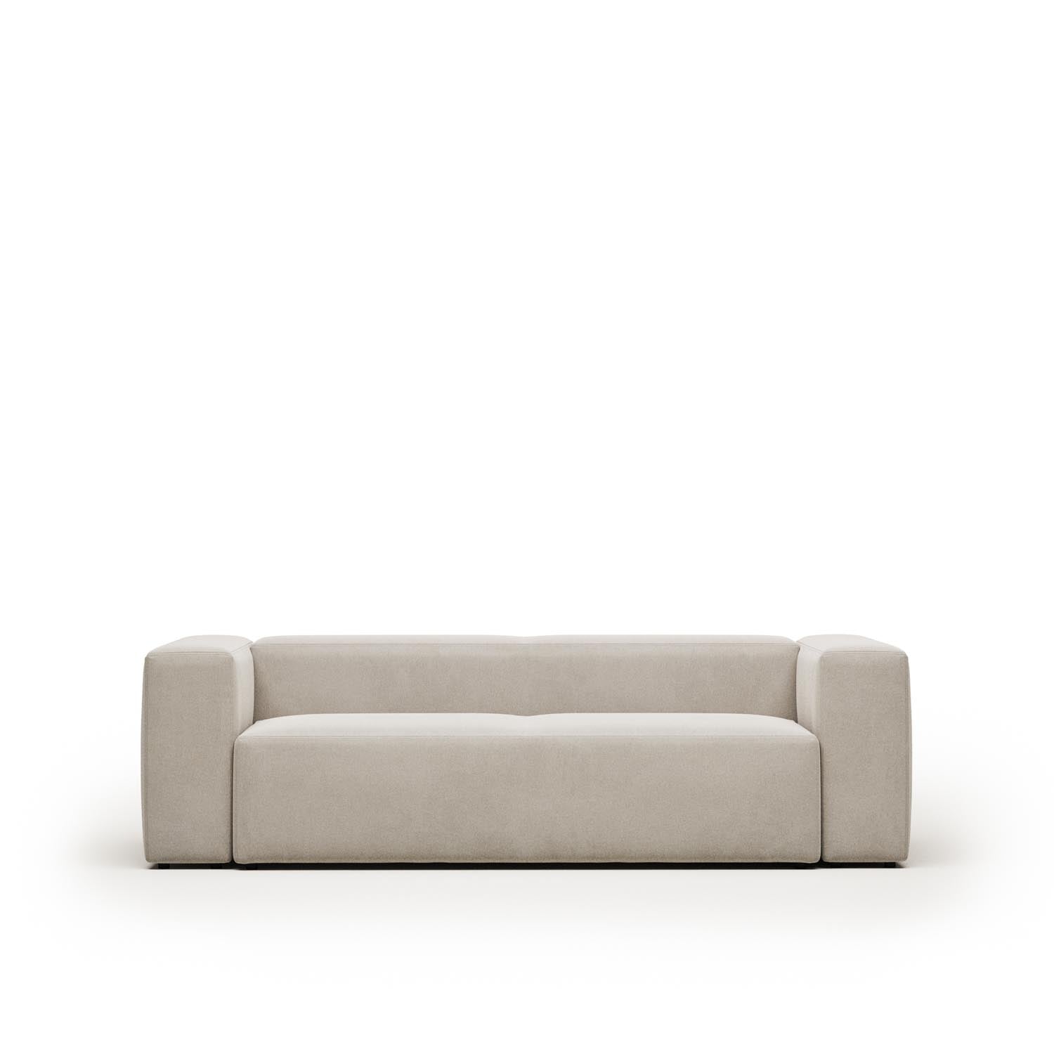 Blok 3-Sitzer Sofa beige 240 cm in Beige präsentiert im Onlineshop von KAQTU Design AG. 3er Sofa ist von Kave Home