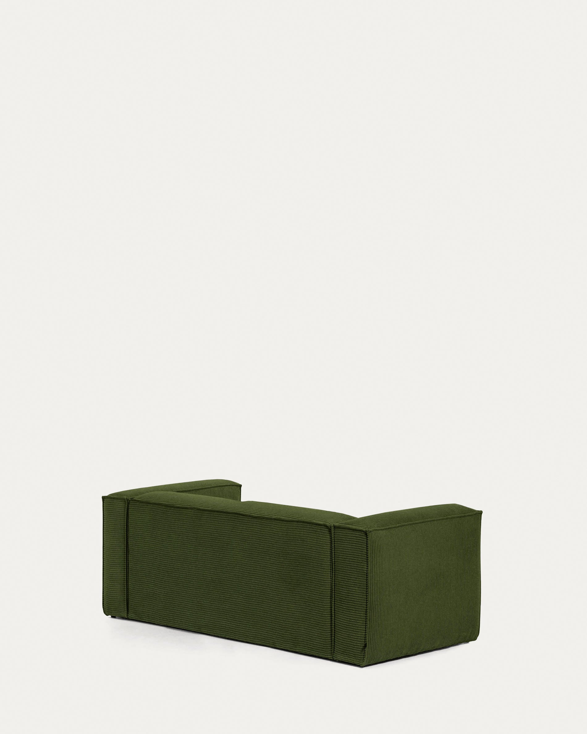 Blok 2-Sitzer-Sofa breiter Cord grün 210 cm FSC Mix Credit in Grün präsentiert im Onlineshop von KAQTU Design AG. 2er Sofa ist von Kave Home