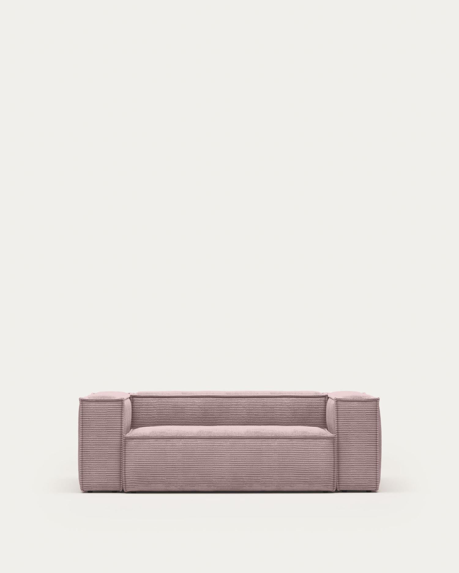 Blok 2-Sitzer-Sofa breiter Cord rosa 210 cm in Rosa präsentiert im Onlineshop von KAQTU Design AG. 2er Sofa ist von Kave Home