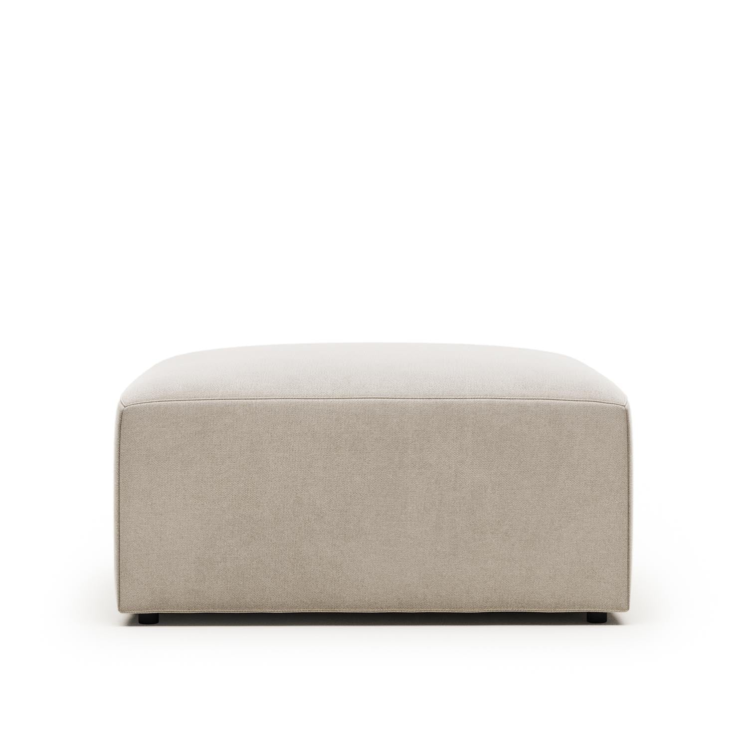 Blok Pouf beige 90 x 70 cm in Beige präsentiert im Onlineshop von KAQTU Design AG. Pouf ist von Kave Home