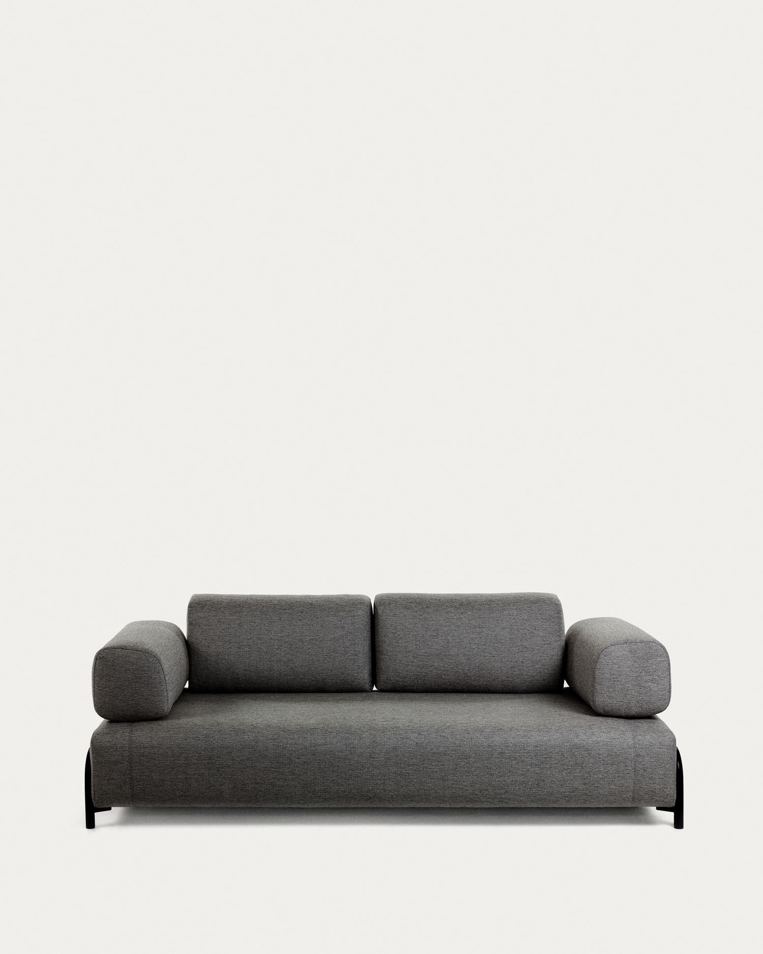 Compo 3-Sitzer Modul dunkelgrau 232 cm in Schwarz präsentiert im Onlineshop von KAQTU Design AG. 3er Sofa ist von Kave Home