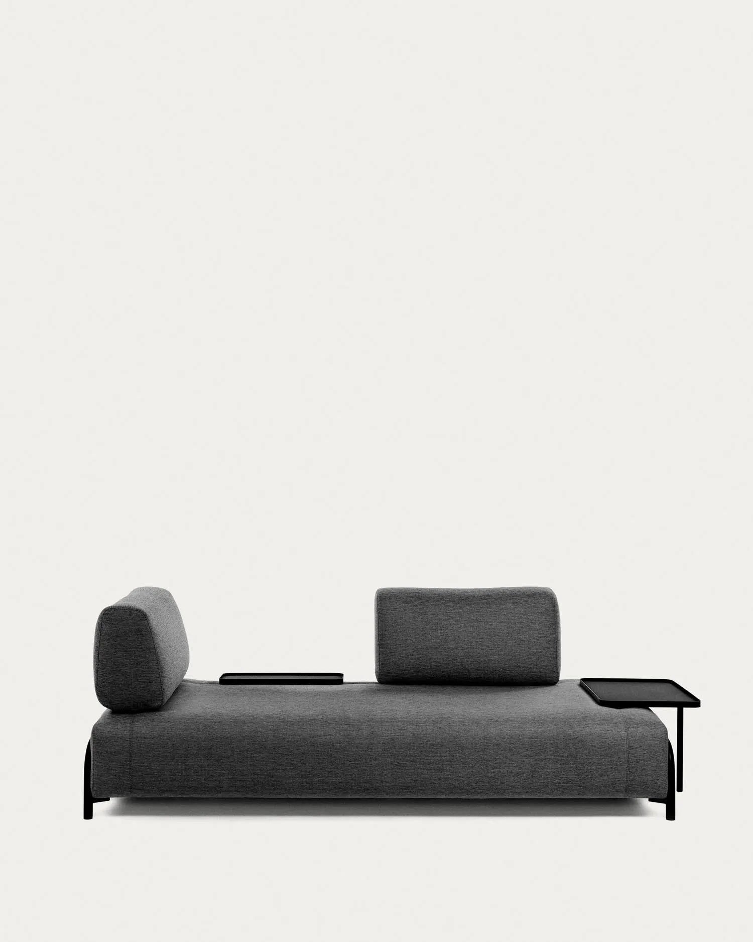 Elegantes, dunkelgraues 3-Sitzer Sofa von Kave Home: Komfort, modernes Design und flexible Anpassung für Ihr Wohnzimmer.