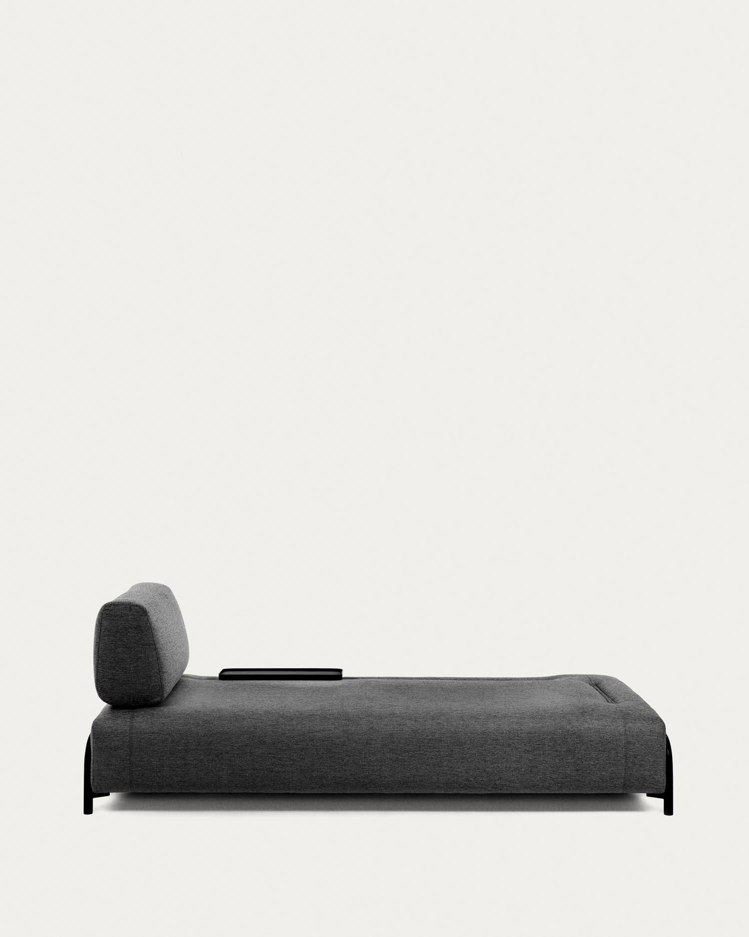 Compo 3-Sitzer Modul dunkelgrau 232 cm in Schwarz präsentiert im Onlineshop von KAQTU Design AG. 3er Sofa ist von Kave Home