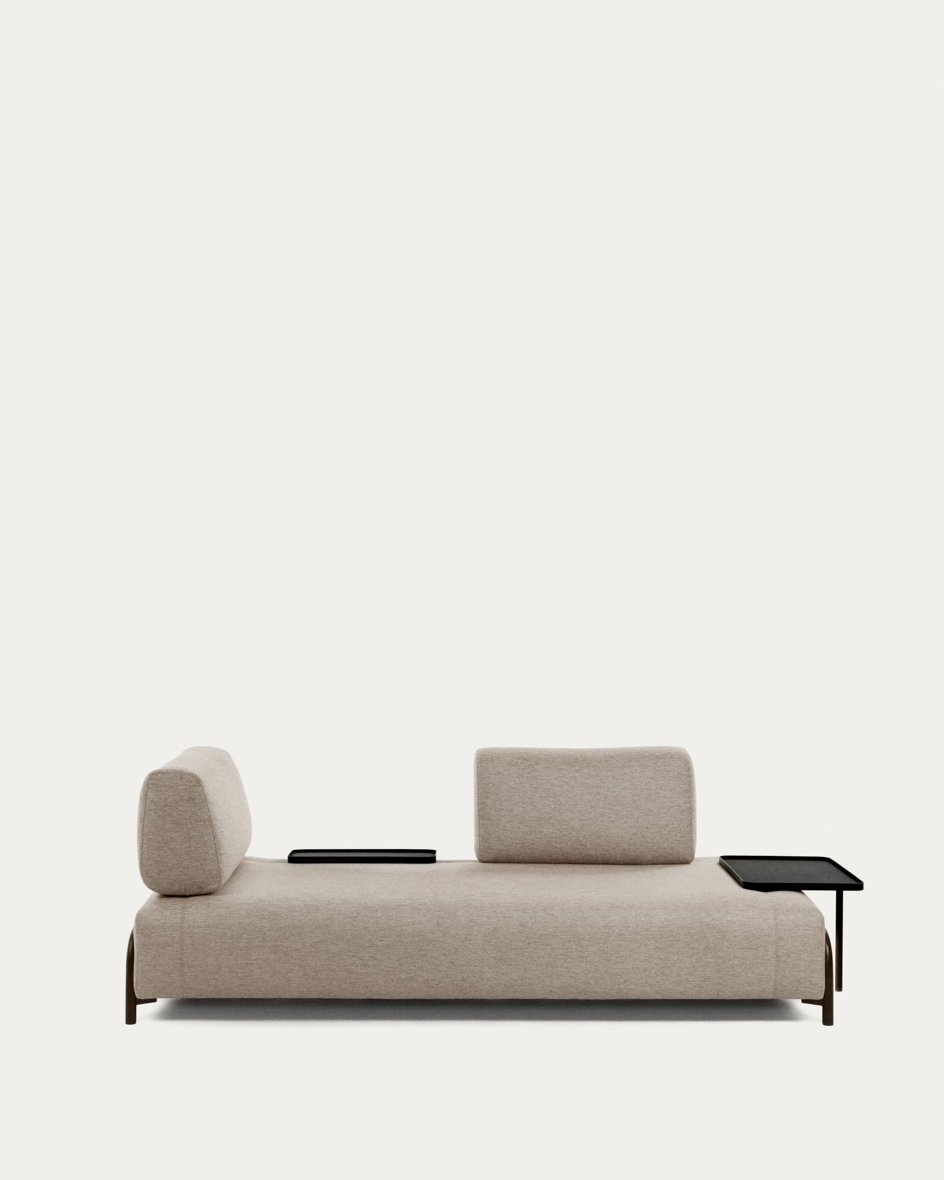 Compo 3-Sitzer Modul beige-grau 232 cm in Beige präsentiert im Onlineshop von KAQTU Design AG. 3er Sofa ist von Kave Home