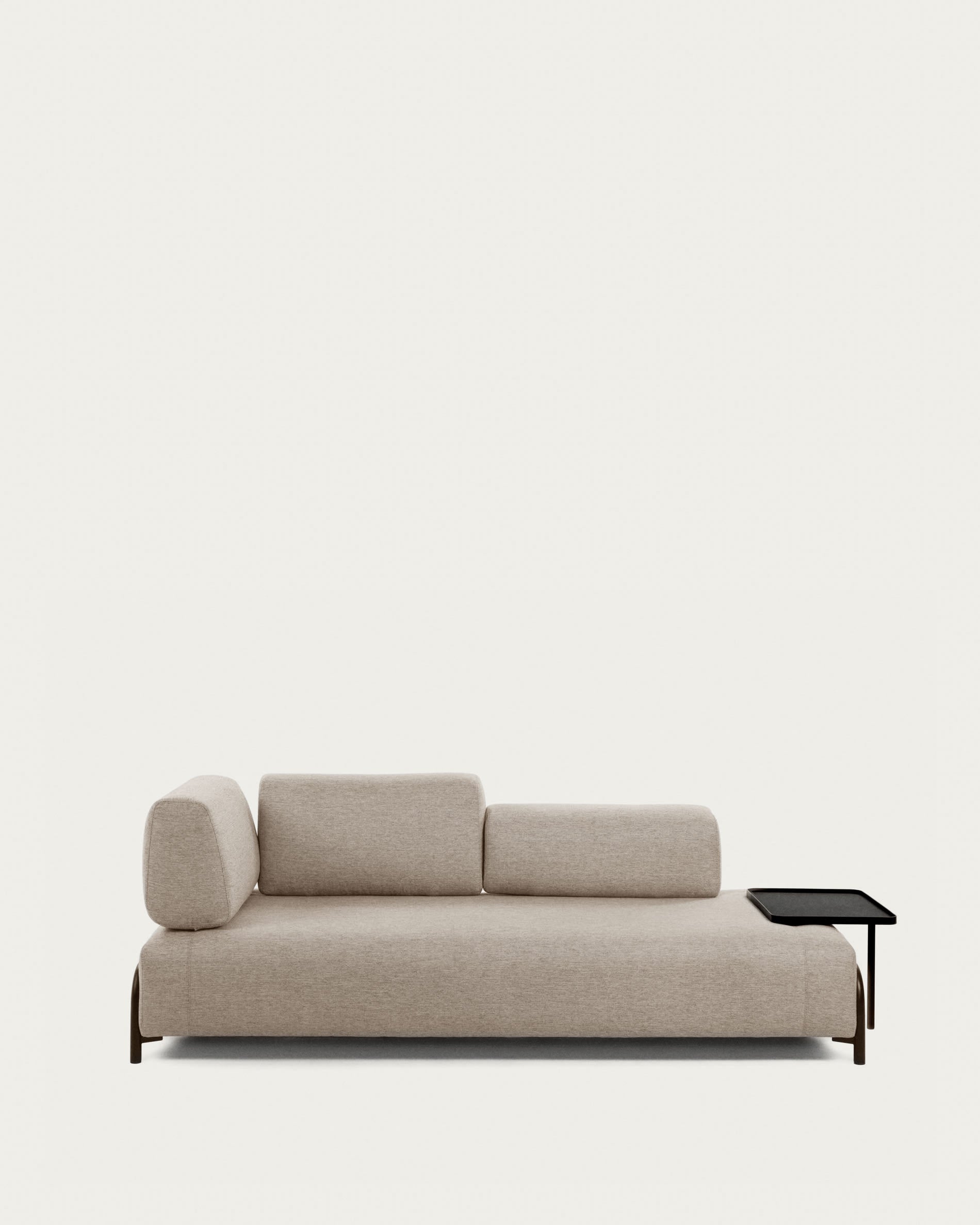 Compo 3-Sitzer Modul beige-grau 232 cm in Beige präsentiert im Onlineshop von KAQTU Design AG. 3er Sofa ist von Kave Home