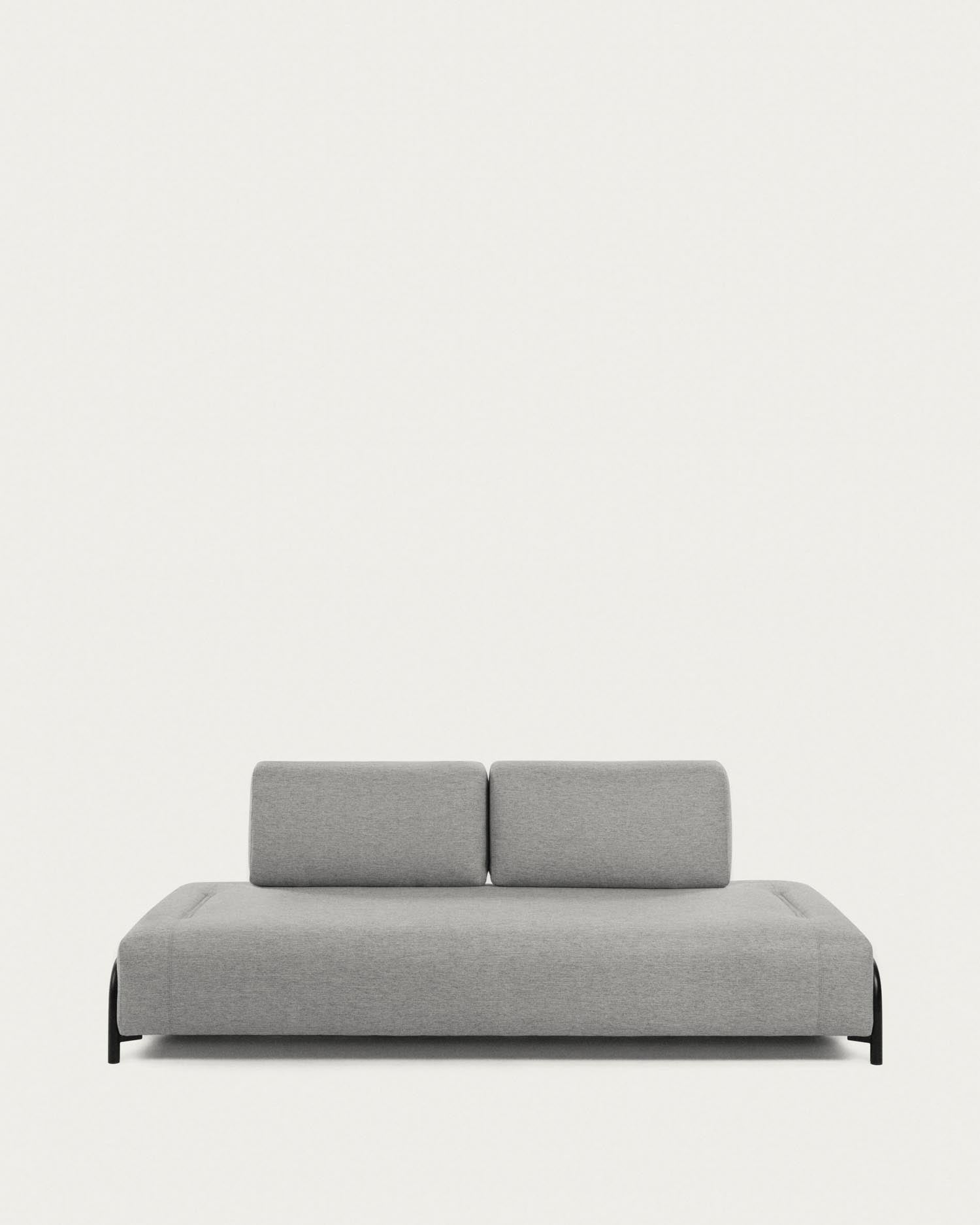 Compo 3-Sitzer Modul hellgrau 232 cm in Grau präsentiert im Onlineshop von KAQTU Design AG. 3er Sofa ist von Kave Home