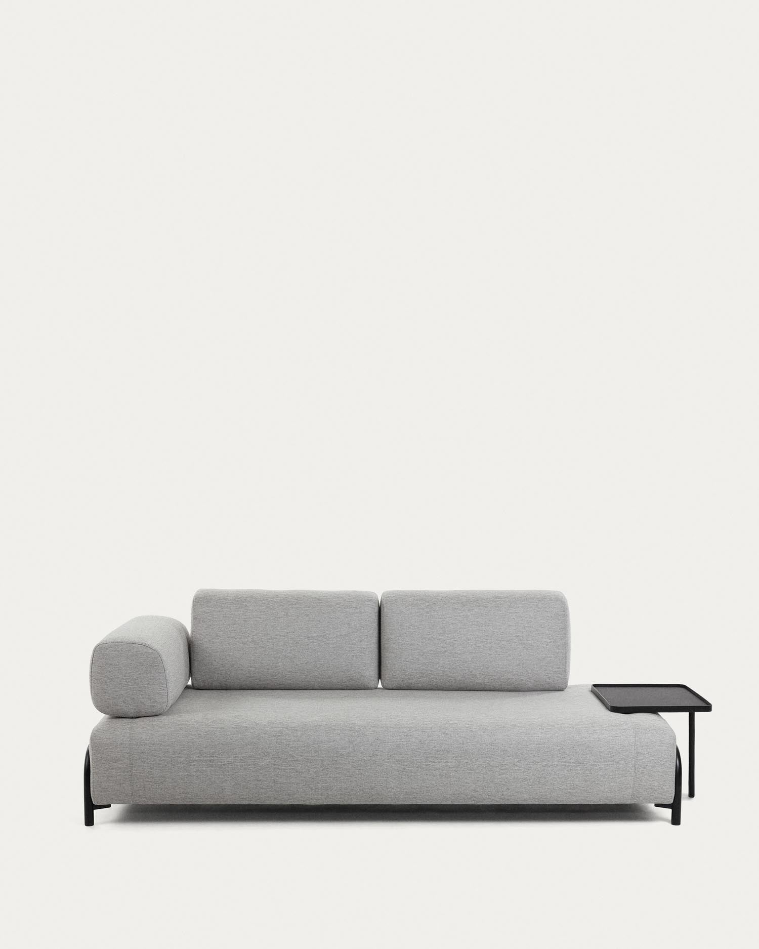 Compo 3-Sitzer Modul hellgrau 232 cm in Grau präsentiert im Onlineshop von KAQTU Design AG. 3er Sofa ist von Kave Home