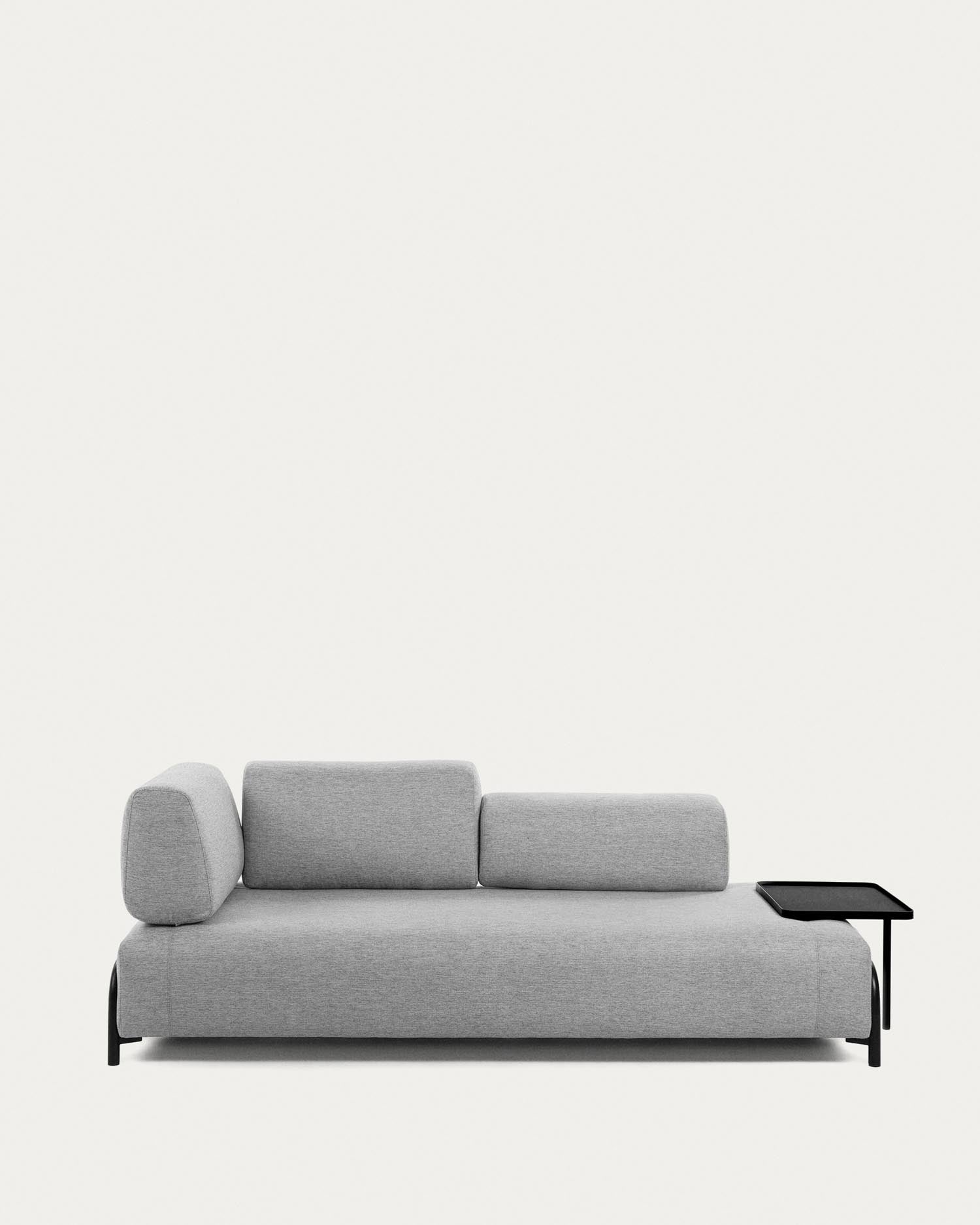 Compo 3-Sitzer Modul hellgrau 232 cm in Grau präsentiert im Onlineshop von KAQTU Design AG. 3er Sofa ist von Kave Home