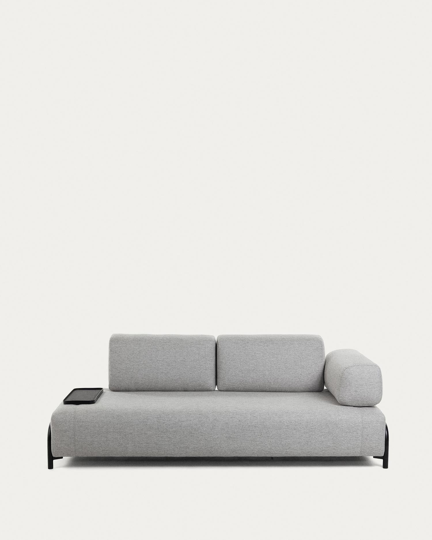 Compo 3-Sitzer Modul hellgrau 232 cm in Grau präsentiert im Onlineshop von KAQTU Design AG. 3er Sofa ist von Kave Home