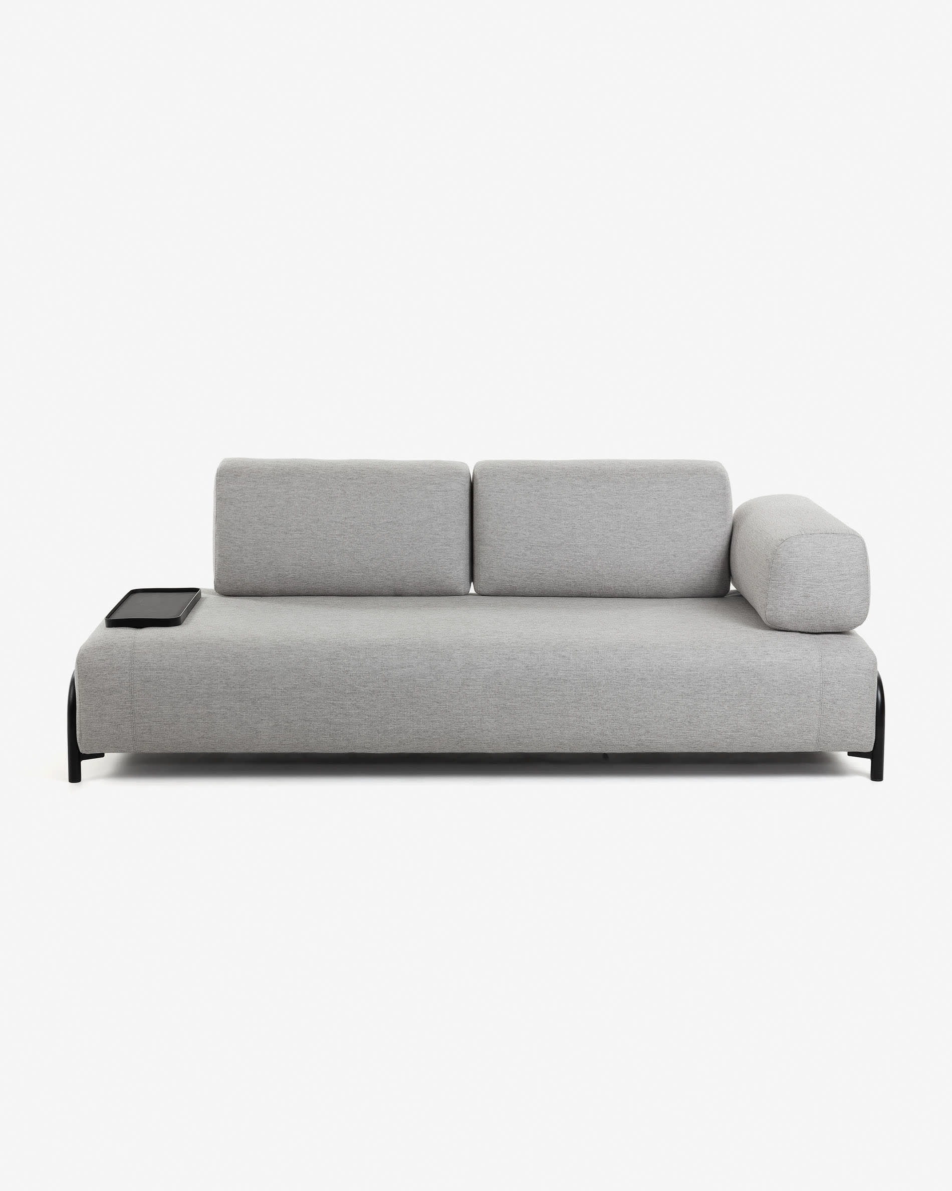 Compo kleines Tablett in Schwarz präsentiert im Onlineshop von KAQTU Design AG. Sofa-Zubehör ist von Kave Home