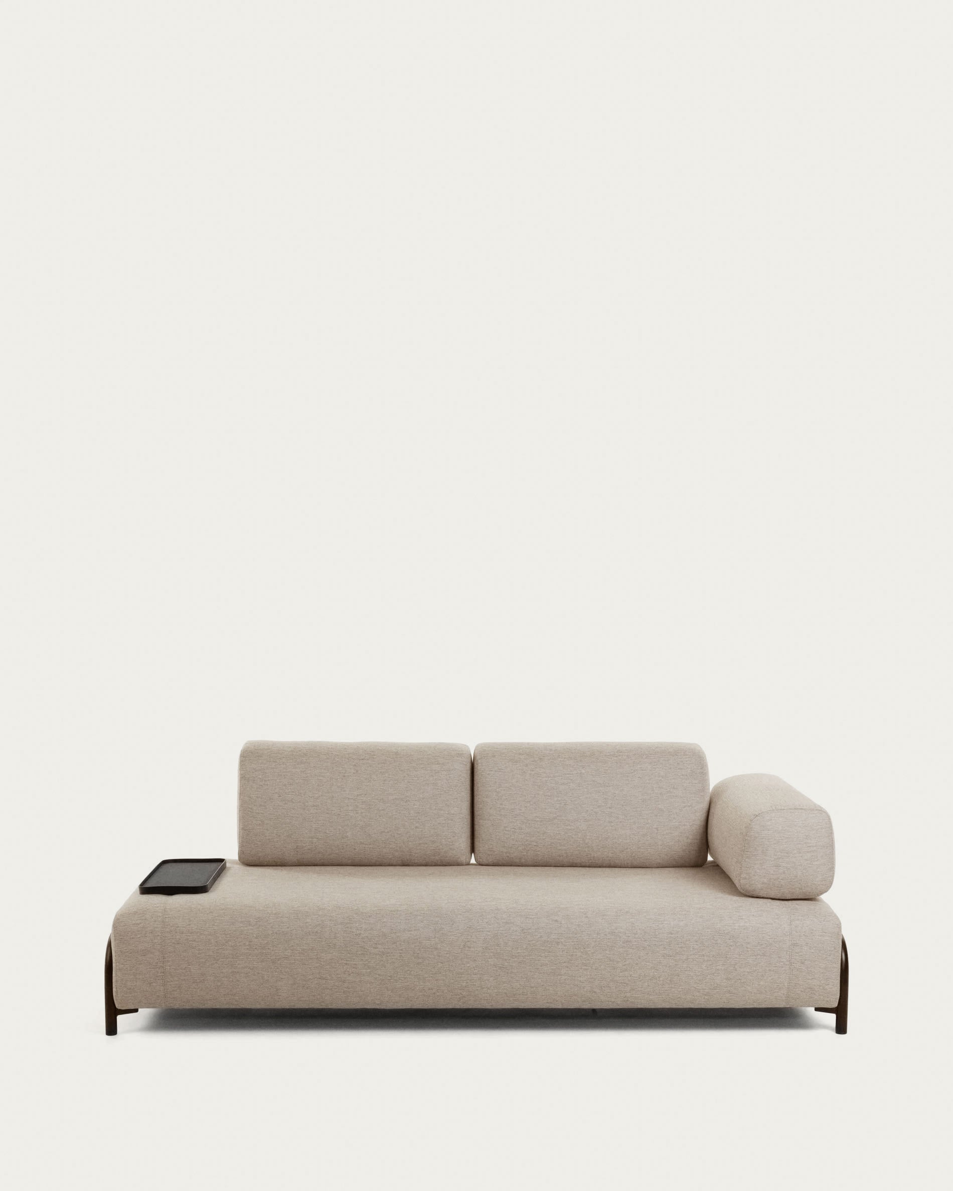 Compo 3-Sitzer Sofa beige-grau 232 cm in Beige präsentiert im Onlineshop von KAQTU Design AG. 3er Sofa ist von Kave Home