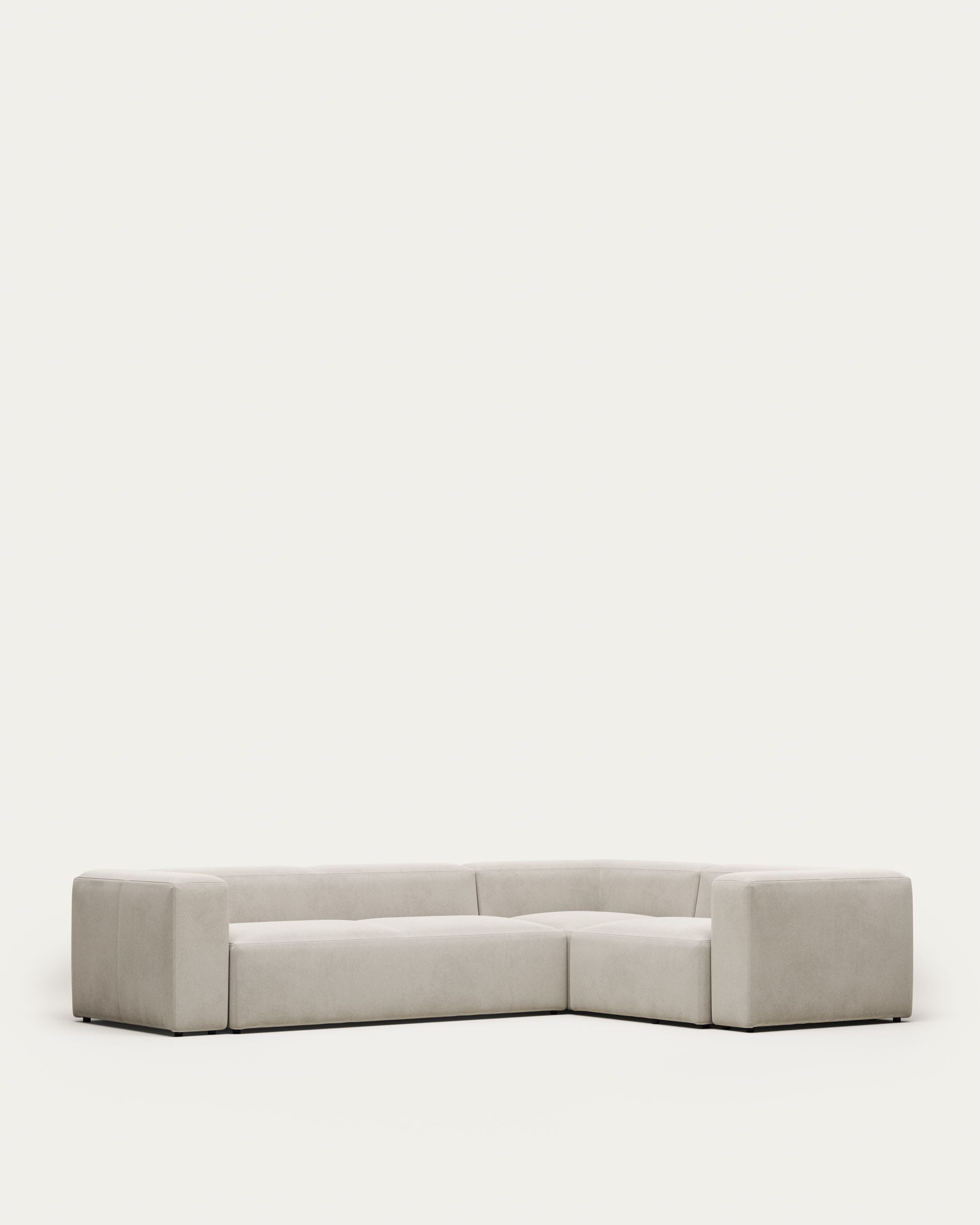 Blok 4-Sitzer-Ecksofa beige 320 x 230 cm / 230 x 320 cm in Beige präsentiert im Onlineshop von KAQTU Design AG. 4er Sofa ist von Kave Home