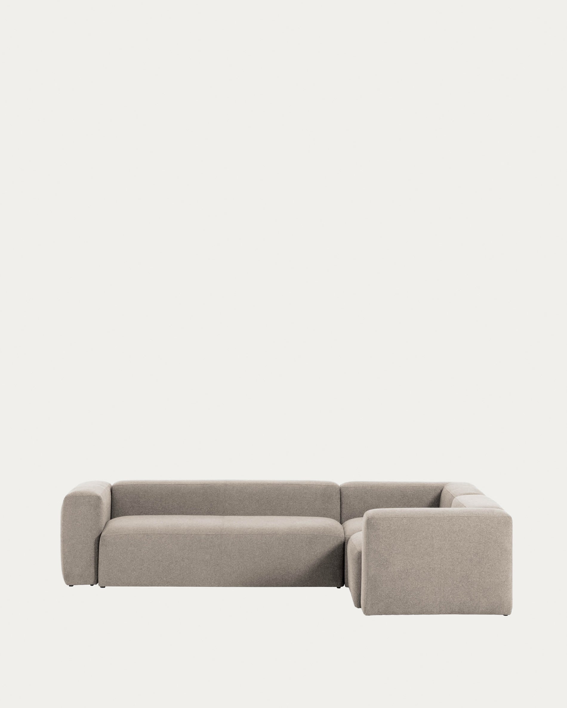 Blok 4-Sitzer-Ecksofa beige 320 x 230 cm / 230 x 320 cm in Beige präsentiert im Onlineshop von KAQTU Design AG. 4er Sofa ist von Kave Home