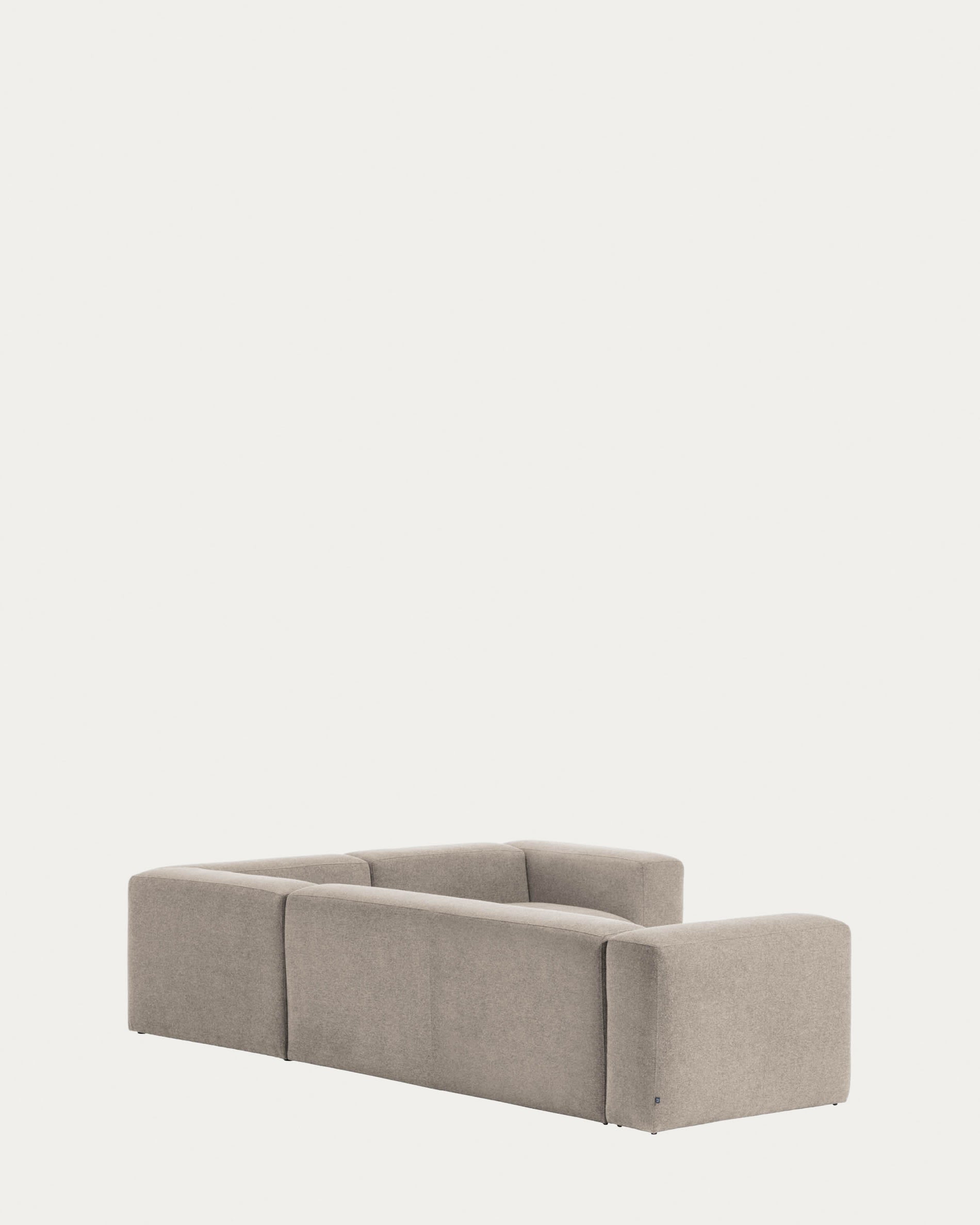 Blok 4-Sitzer-Ecksofa beige 320 x 230 cm / 230 x 320 cm in Beige präsentiert im Onlineshop von KAQTU Design AG. 4er Sofa ist von Kave Home