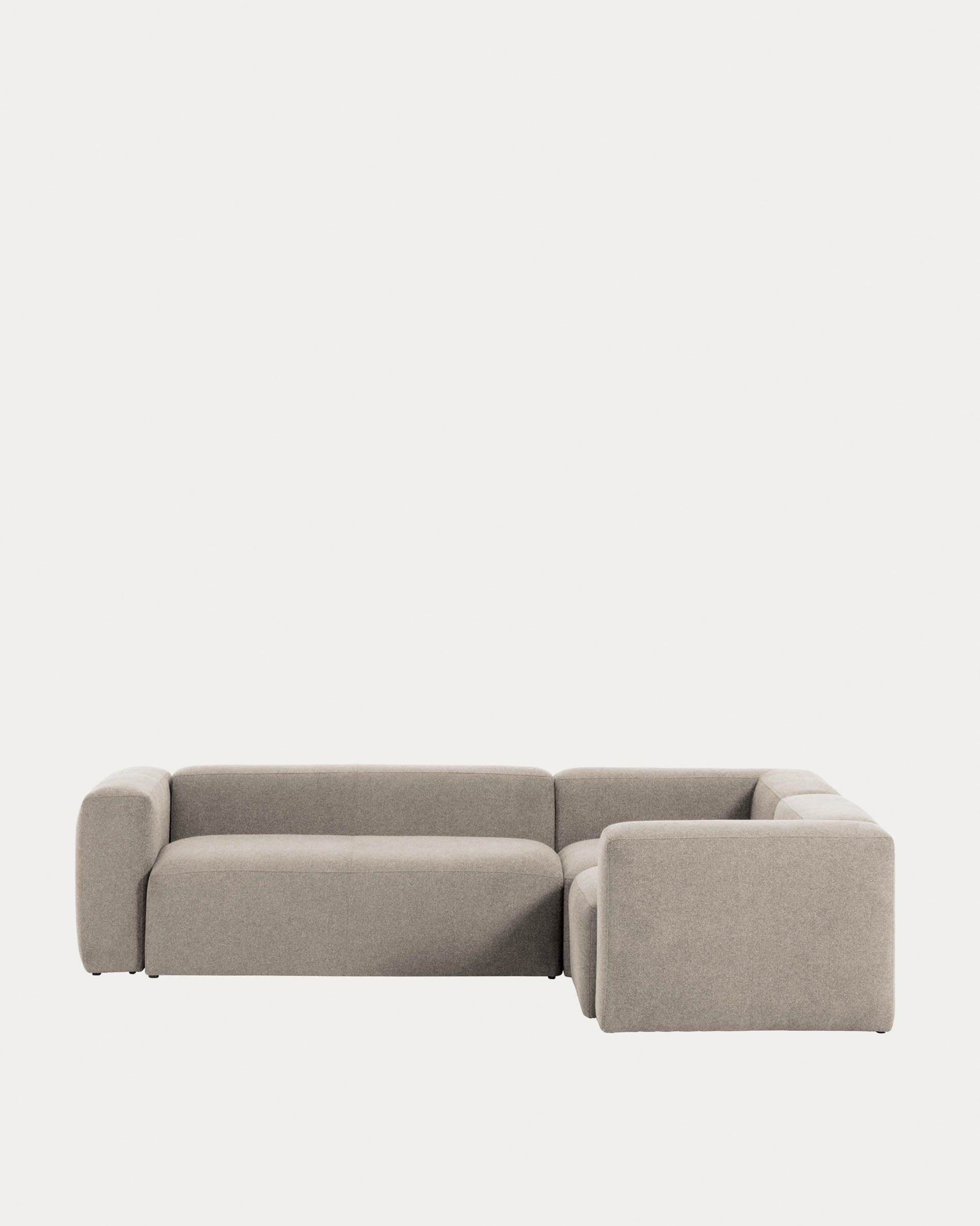 Blok 3-Sitzer Ecksofa beige 290 x 230 cm / 230 cm 290 cm FSC Mix Credit in Beige präsentiert im Onlineshop von KAQTU Design AG. 3er Sofa ist von Kave Home