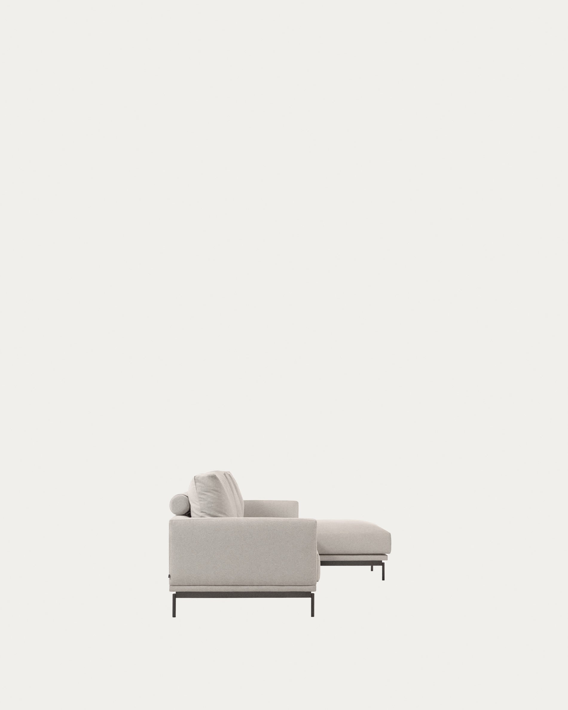 Galene 3-Sitzer Sofa beige mit Chaiselongue rechts 254 cm in Beige präsentiert im Onlineshop von KAQTU Design AG. 3er Sofa ist von Kave Home