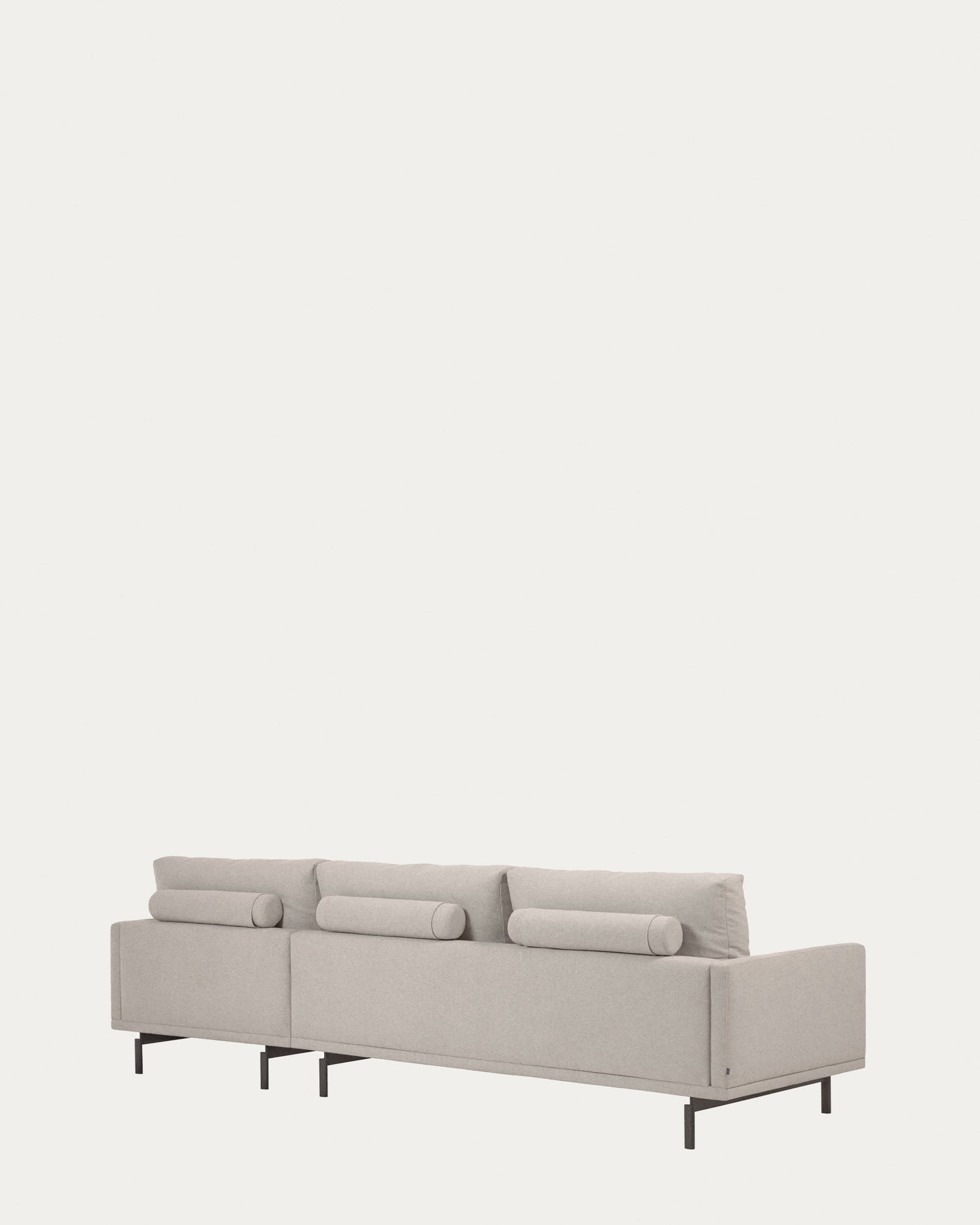 Galene 3-Sitzer Sofa beige mit Chaiselongue rechts 254 cm in Beige präsentiert im Onlineshop von KAQTU Design AG. 3er Sofa ist von Kave Home