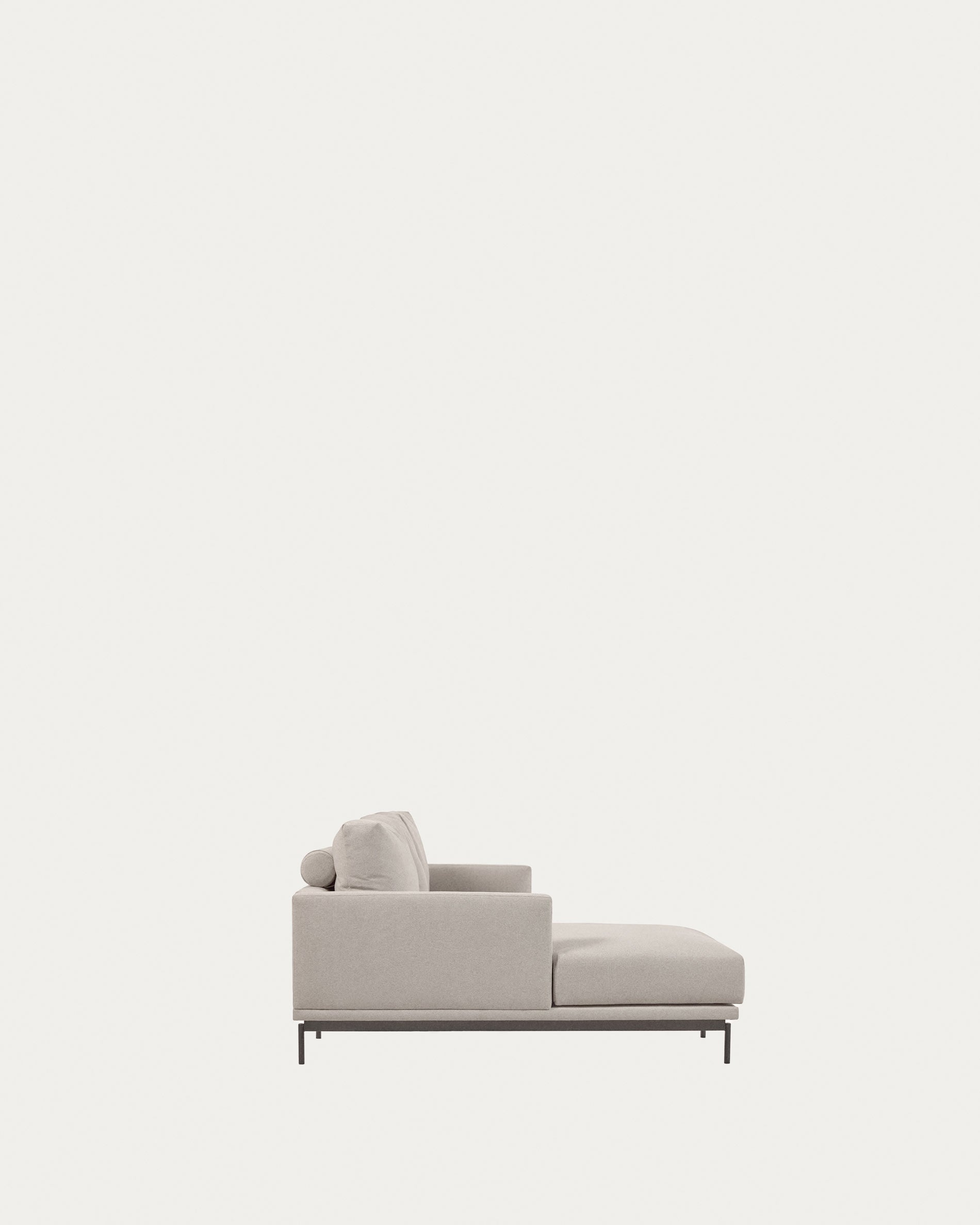 Galene 3-Sitzer Sofa beige mit Chaiselongue links 254 cm in Beige präsentiert im Onlineshop von KAQTU Design AG. 3er Sofa ist von Kave Home