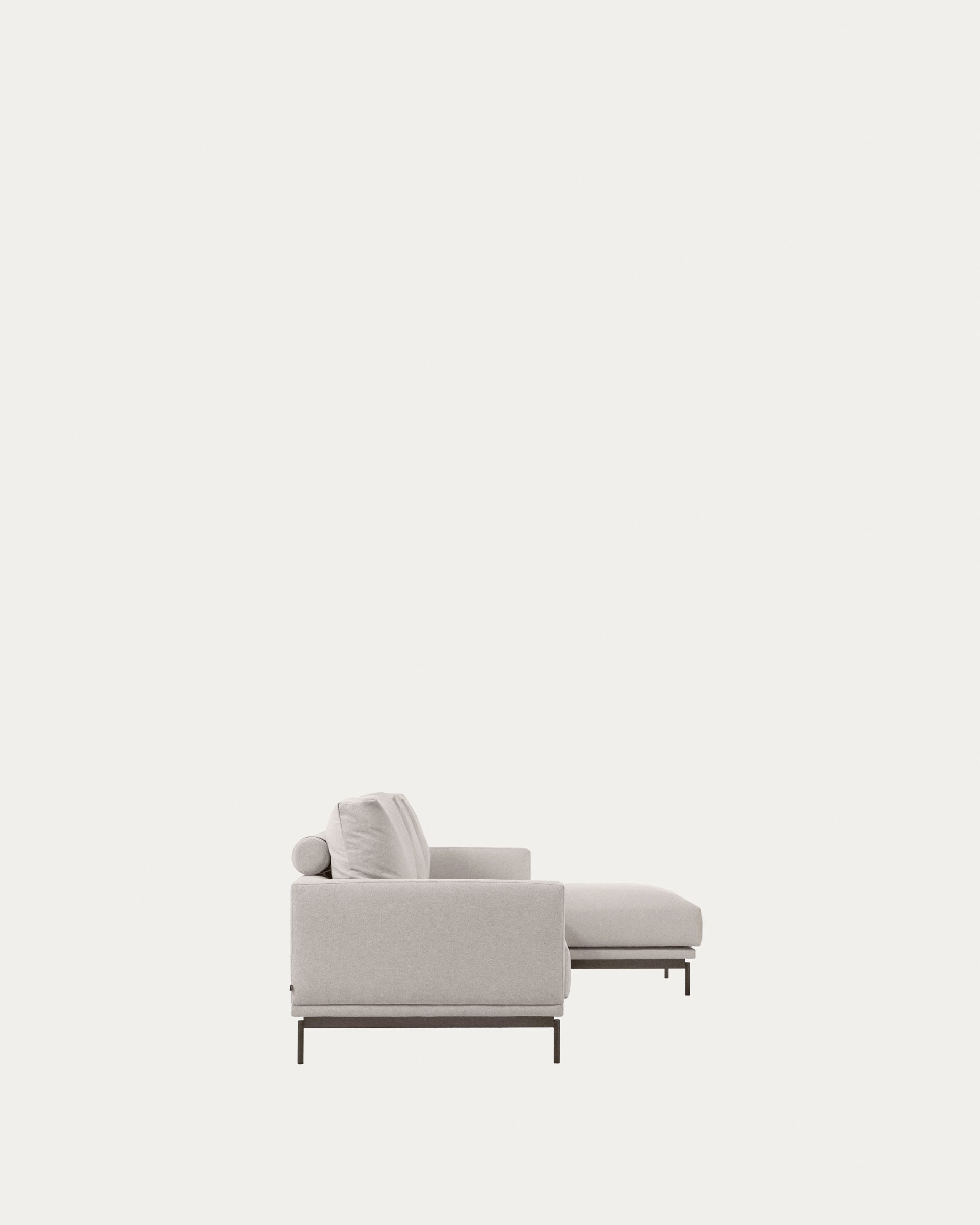 Galene 4-Sitzer Sofa beige mit Chaiselongue rechts 314 cm in Beige präsentiert im Onlineshop von KAQTU Design AG. 4er Sofa ist von Kave Home