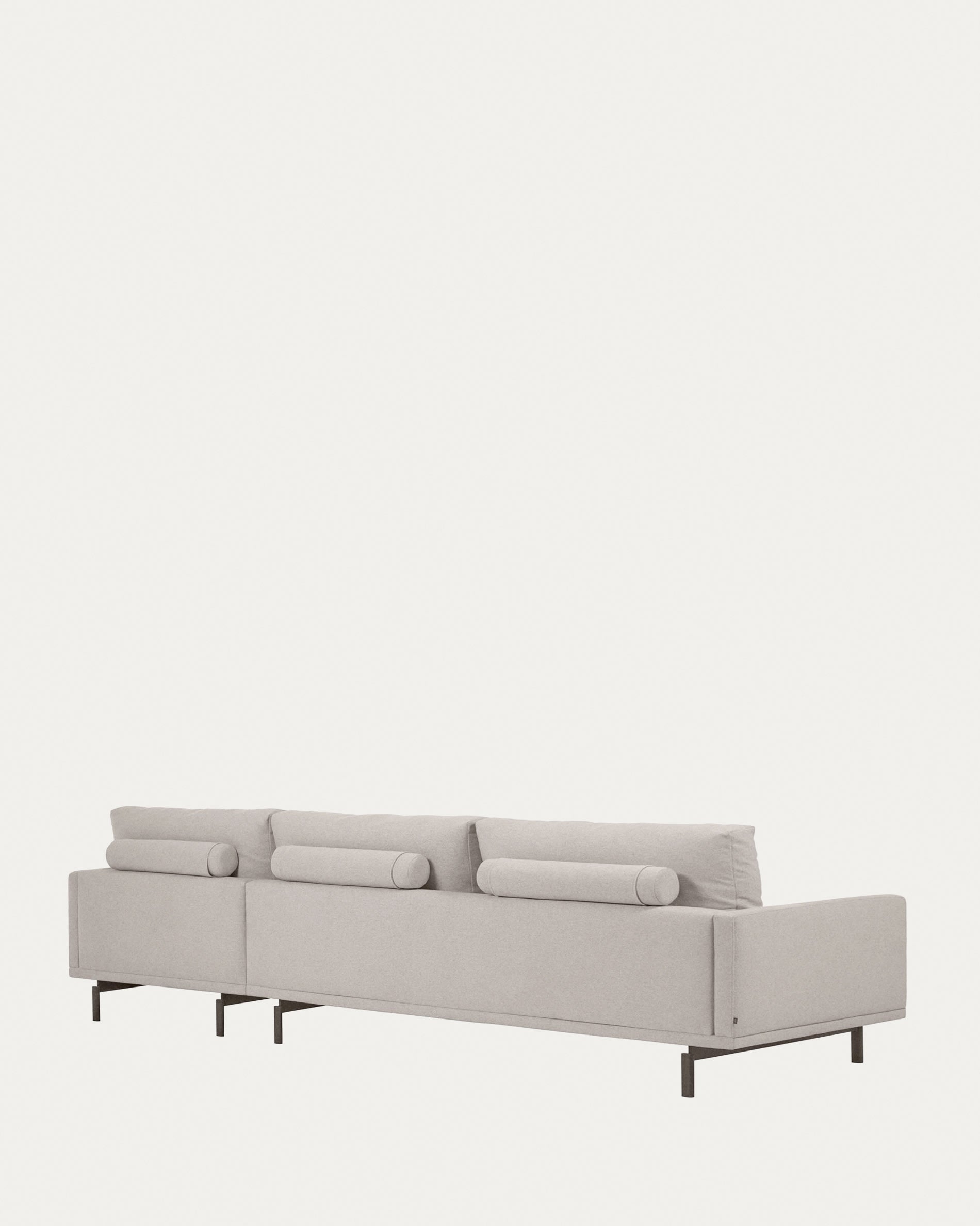 Galene 4-Sitzer Sofa beige mit Chaiselongue rechts 314 cm in Beige präsentiert im Onlineshop von KAQTU Design AG. 4er Sofa ist von Kave Home