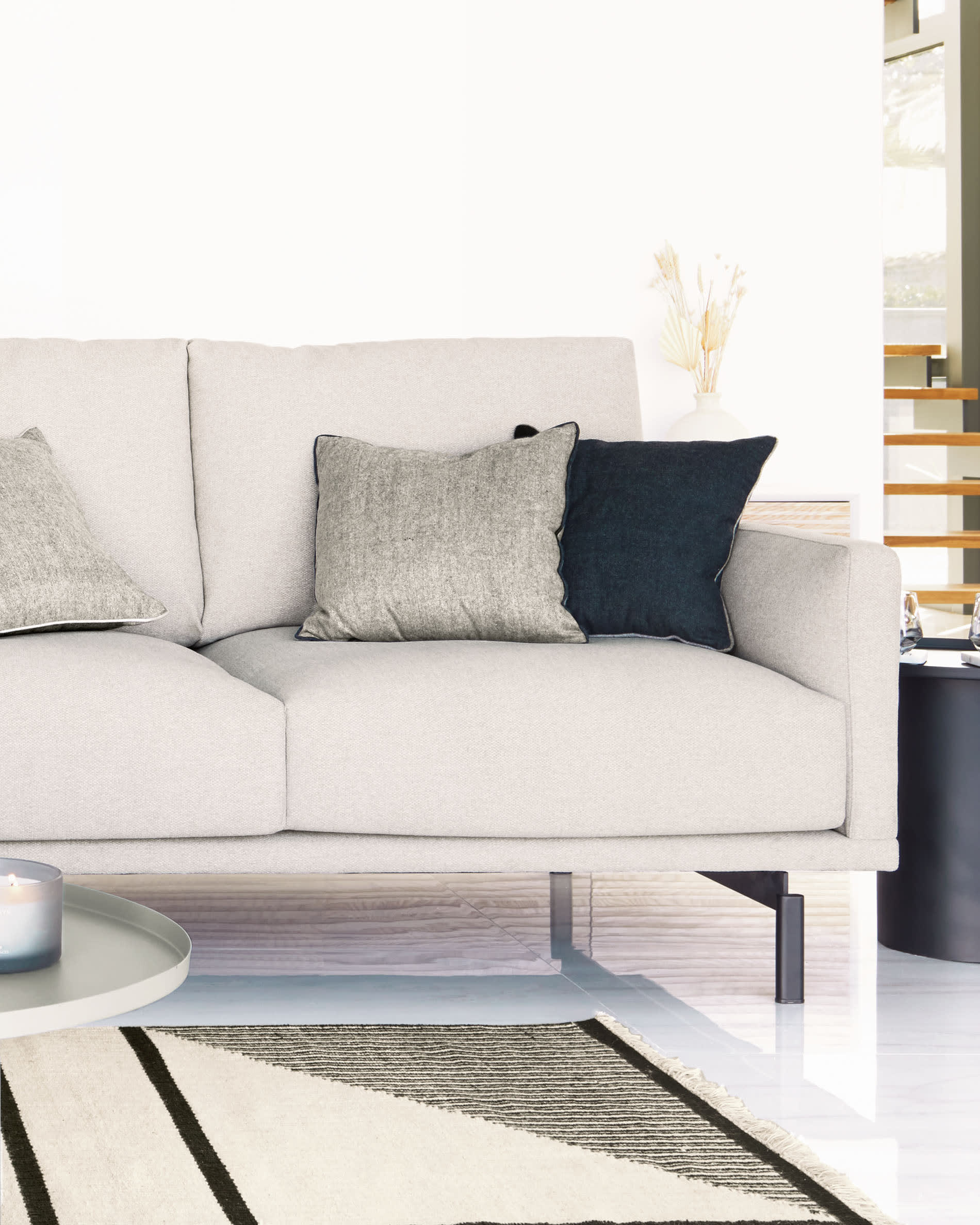 Galene 4-Sitzer Sofa beige 334 cm in Beige präsentiert im Onlineshop von KAQTU Design AG. 4er Sofa ist von Kave Home