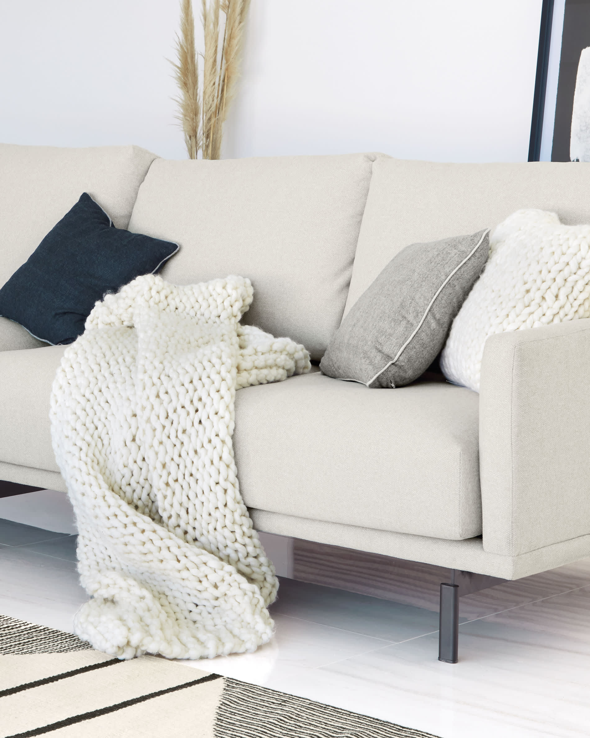 Galene 4-Sitzer Sofa beige 334 cm in Beige präsentiert im Onlineshop von KAQTU Design AG. 4er Sofa ist von Kave Home