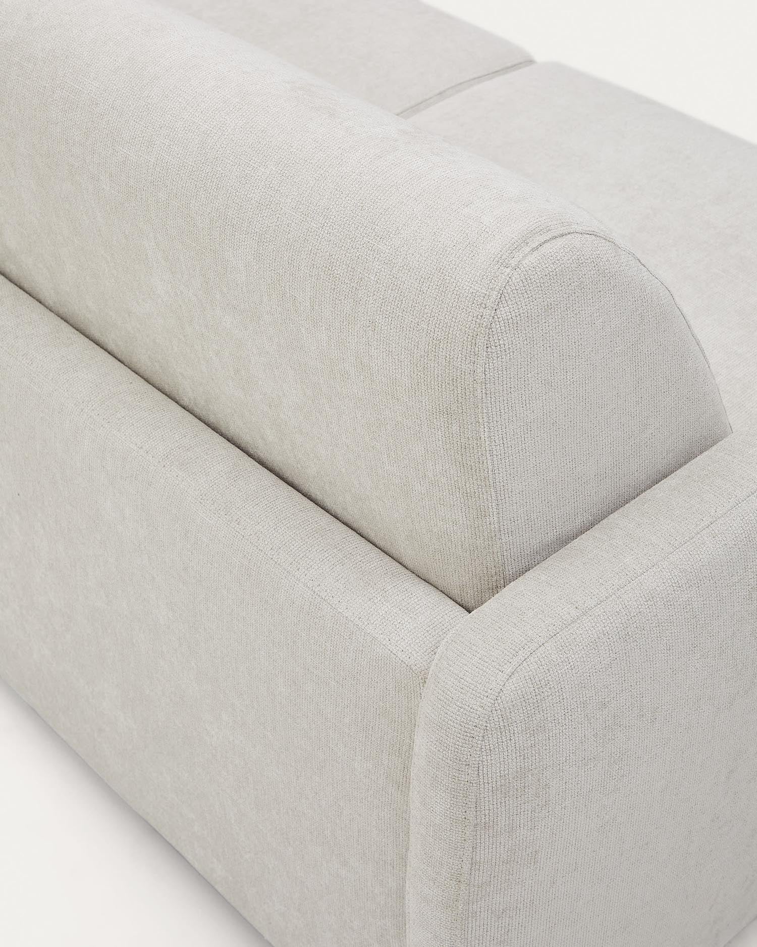 Nuala Schlafsofa 2-Sitzer in Perlweiss 184 cm in Grau präsentiert im Onlineshop von KAQTU Design AG. Bettsofa ist von Kave Home