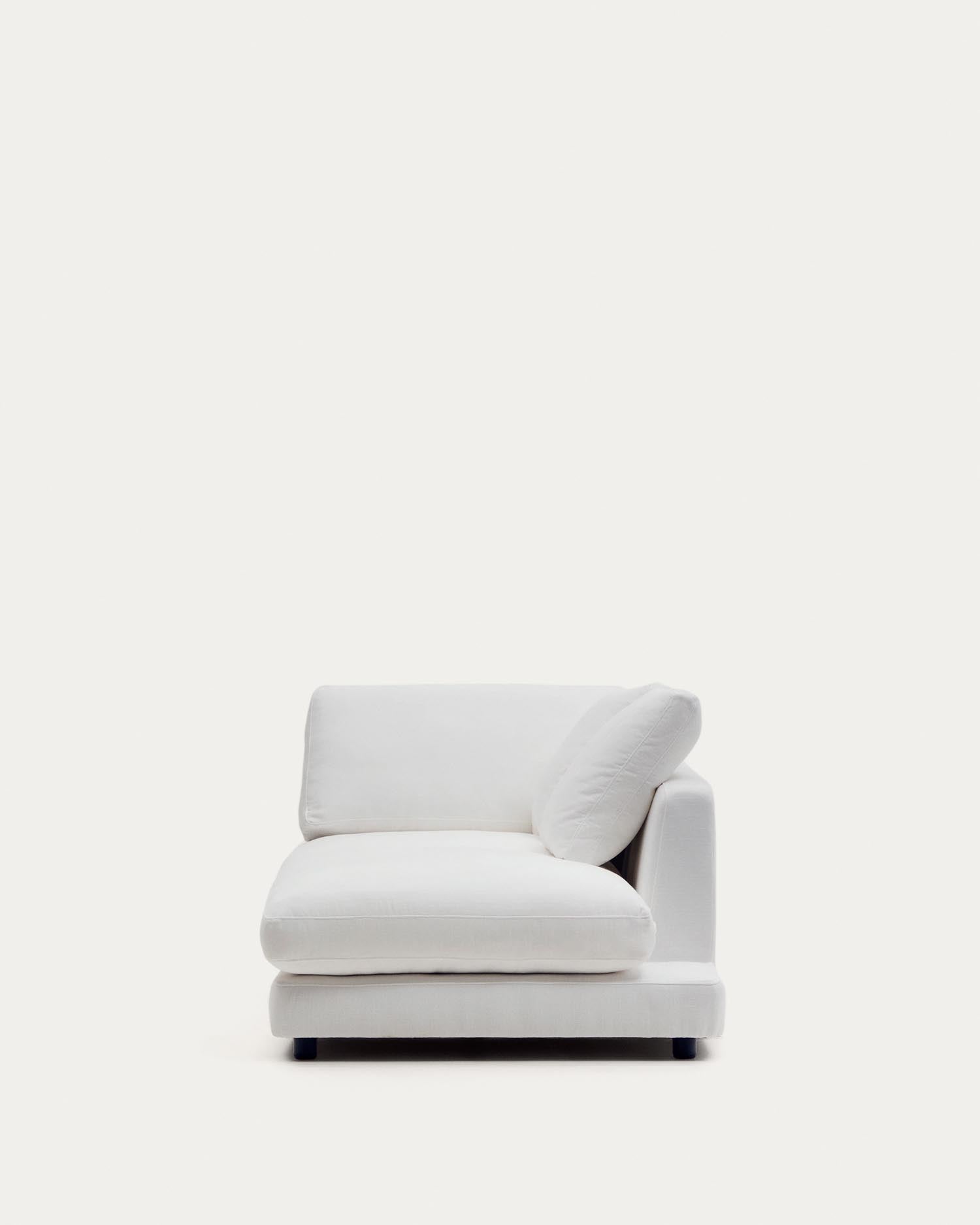 Chaiselongue Gala rechts weiss 193 x 105 cm in Weiß präsentiert im Onlineshop von KAQTU Design AG. Modulares Sofa ist von Kave Home