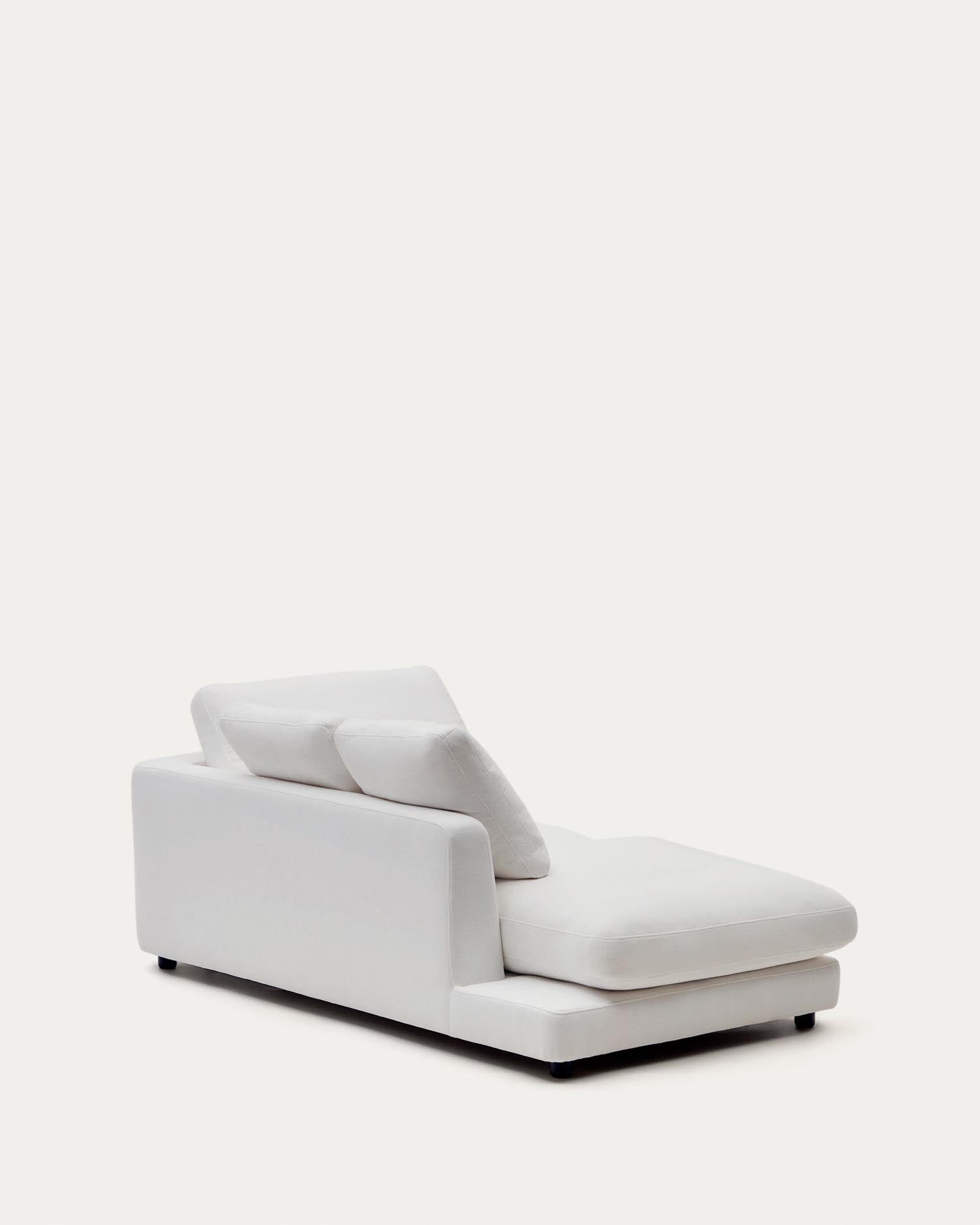 Chaiselongue Gala links weiss 193 x 105 cm in Weiß präsentiert im Onlineshop von KAQTU Design AG. Modulares Sofa ist von Kave Home