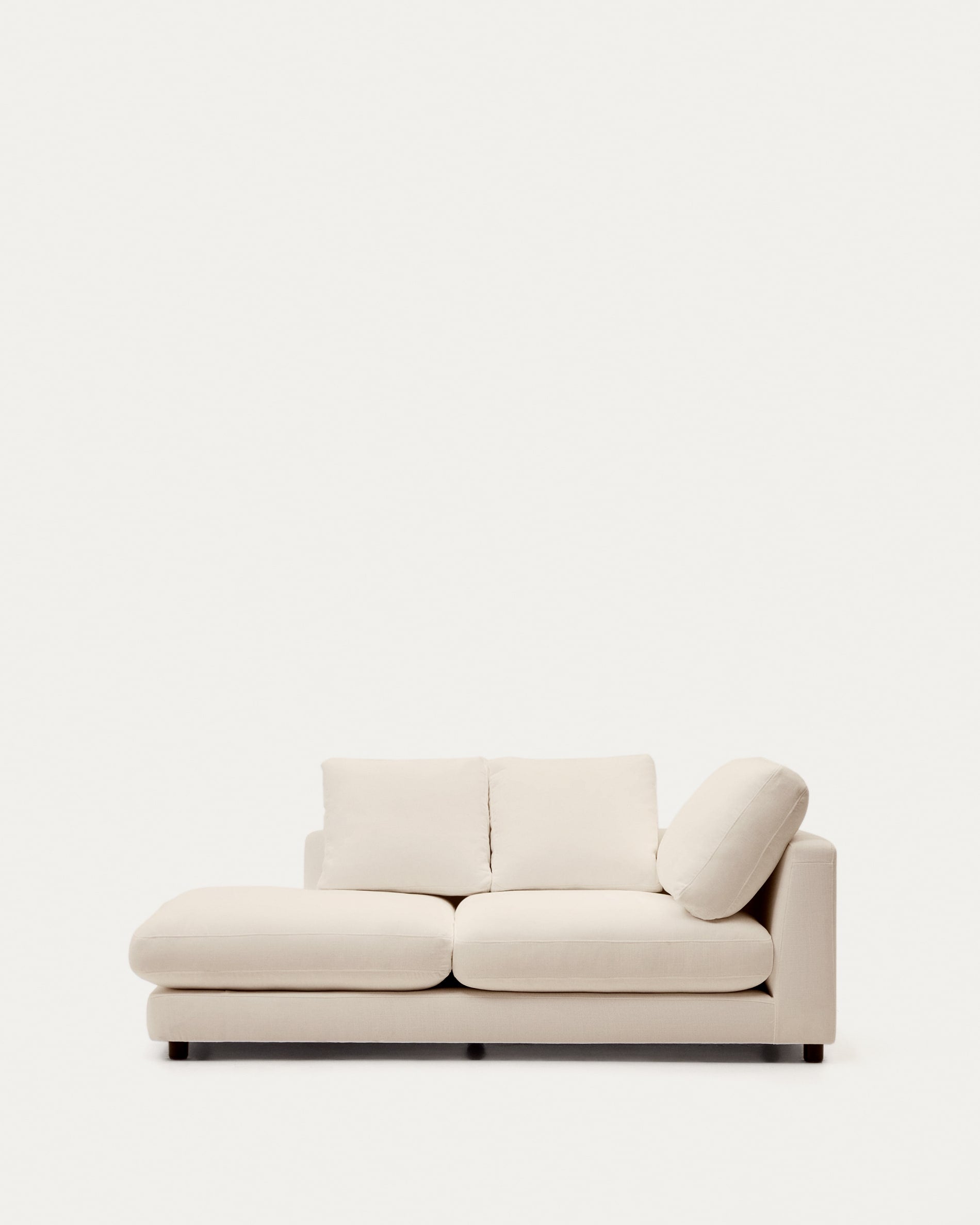 Chaiselongue Gala links beige 193 x 105 cm in Beige präsentiert im Onlineshop von KAQTU Design AG. Modulares Sofa ist von Kave Home