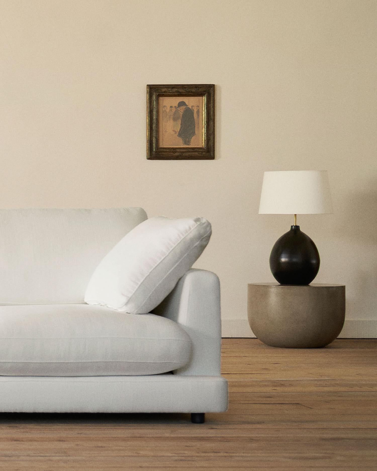 Gala 3-Sitzer-Sofa weiss 210 cm in Weiß präsentiert im Onlineshop von KAQTU Design AG. 3er Sofa ist von Kave Home