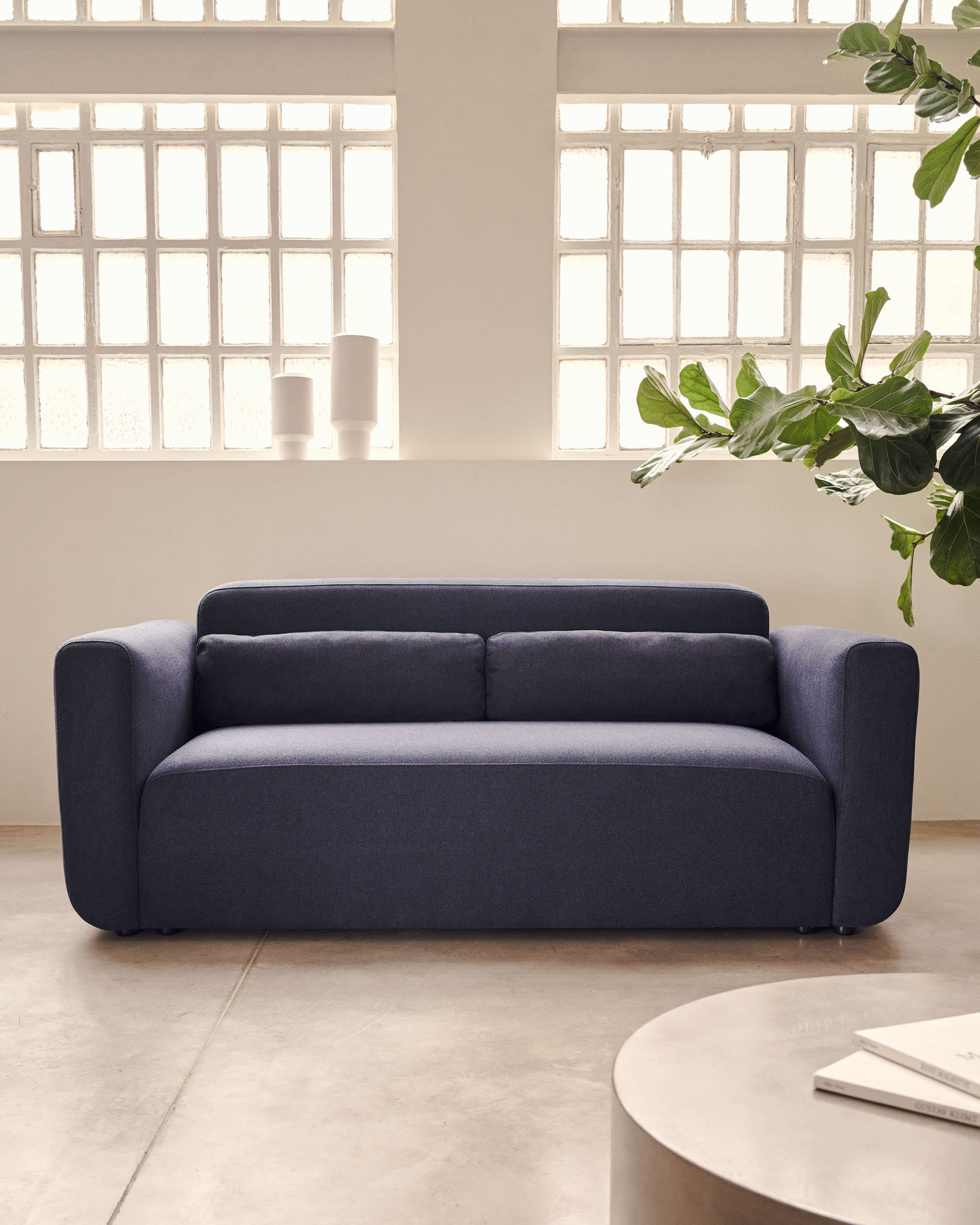 Neom 2-Sitzer-Modularsofa in Blau 188 cm FSC Mix Credit in Blau präsentiert im Onlineshop von KAQTU Design AG. 2er Sofa ist von Kave Home