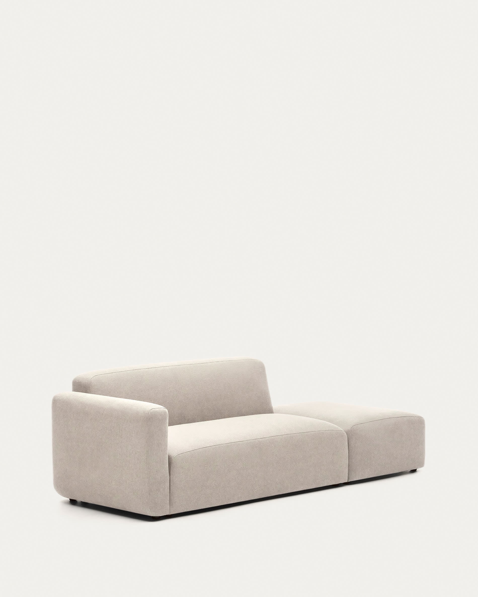 Neom modulares 2-Sitzer-Sofa mit Randmodul Beige 244 cm FSC Mix Credit in Beige präsentiert im Onlineshop von KAQTU Design AG. 2er Sofa ist von Kave Home