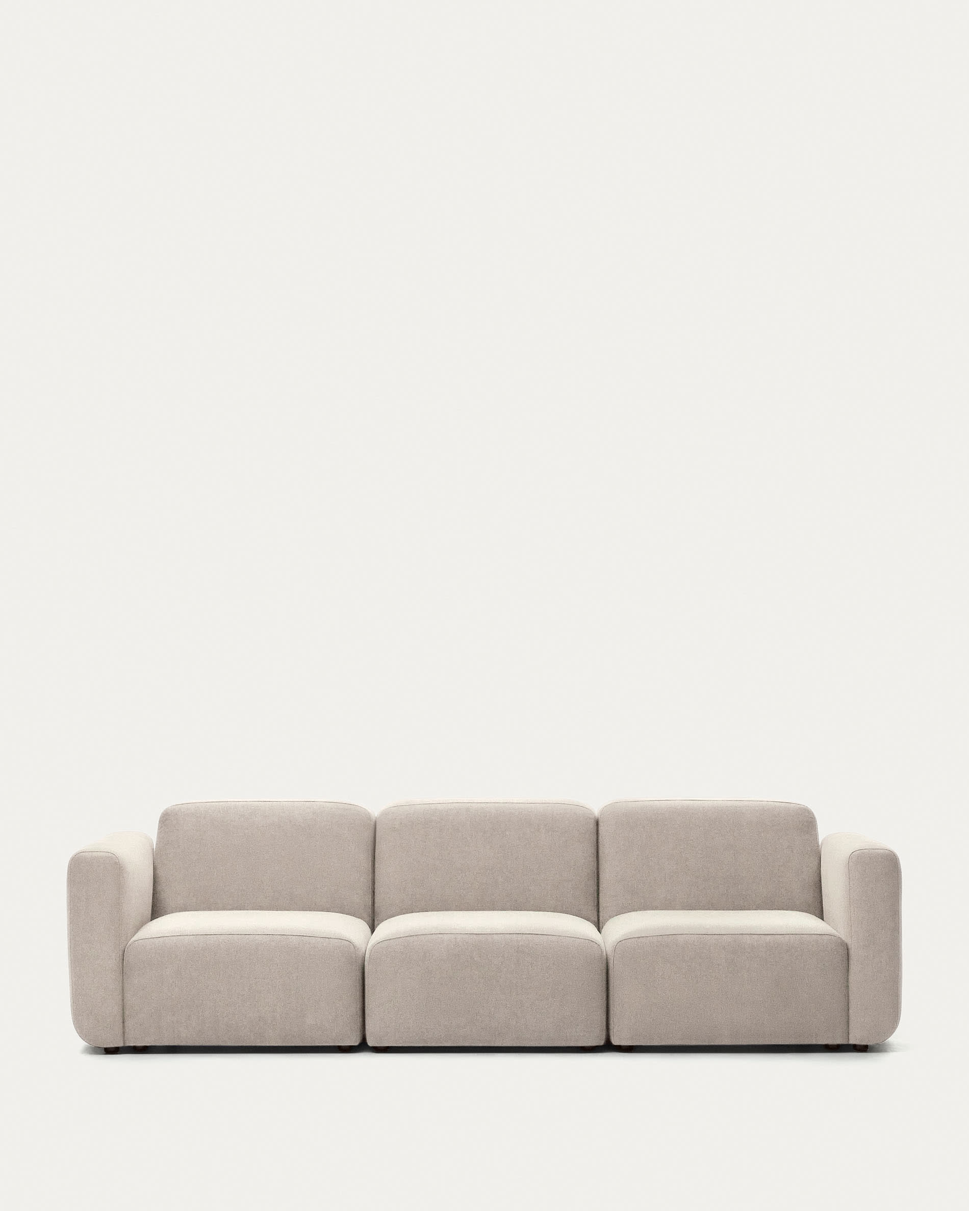 Neom modulares 3-Sitzer-Sofa in Beige 263 cm FSC Mix Credit in Beige präsentiert im Onlineshop von KAQTU Design AG. 3er Sofa ist von Kave Home