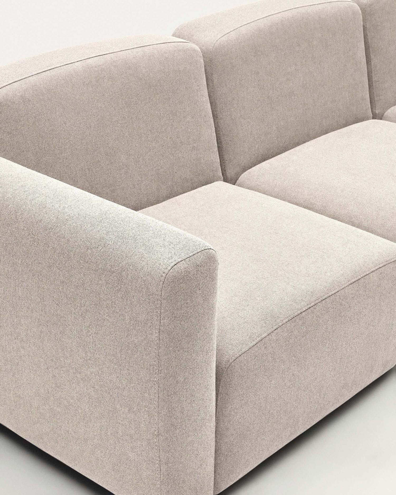 Neom modulares 3-Sitzer-Sofa in Beige 263 cm FSC Mix Credit in Beige präsentiert im Onlineshop von KAQTU Design AG. 3er Sofa ist von Kave Home